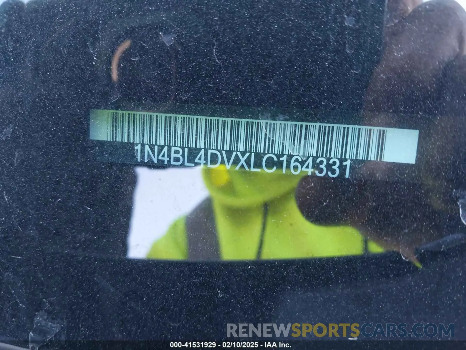 9 Photograph of a damaged car 1N4BL4DVXLC164331 NISSAN ALTIMA 2020