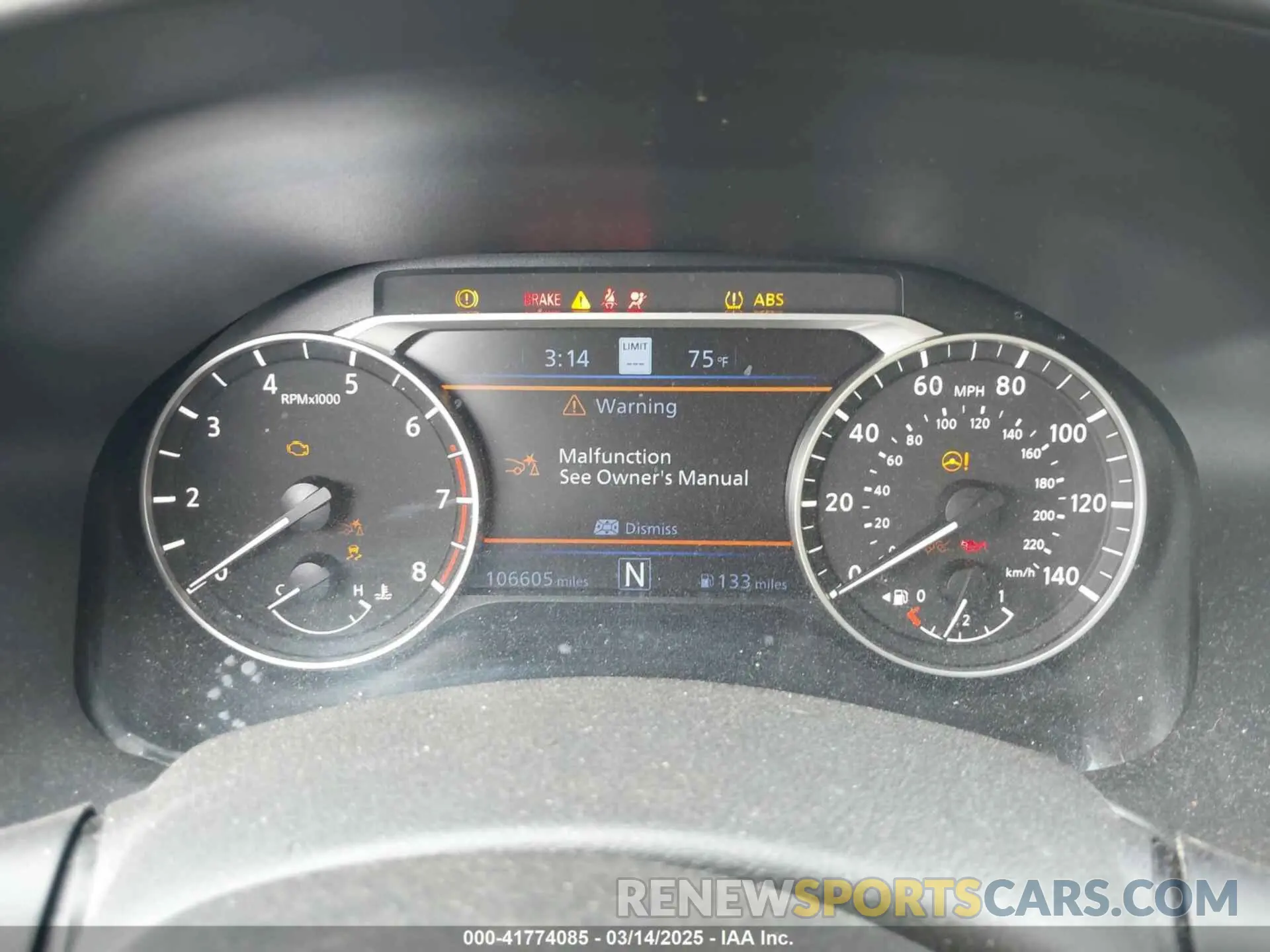 7 Photograph of a damaged car 1N4BL4EV3LC160149 NISSAN ALTIMA 2020