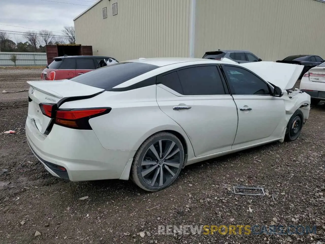 3 Photograph of a damaged car 1N4BL4FV4LC125280 NISSAN ALTIMA 2020