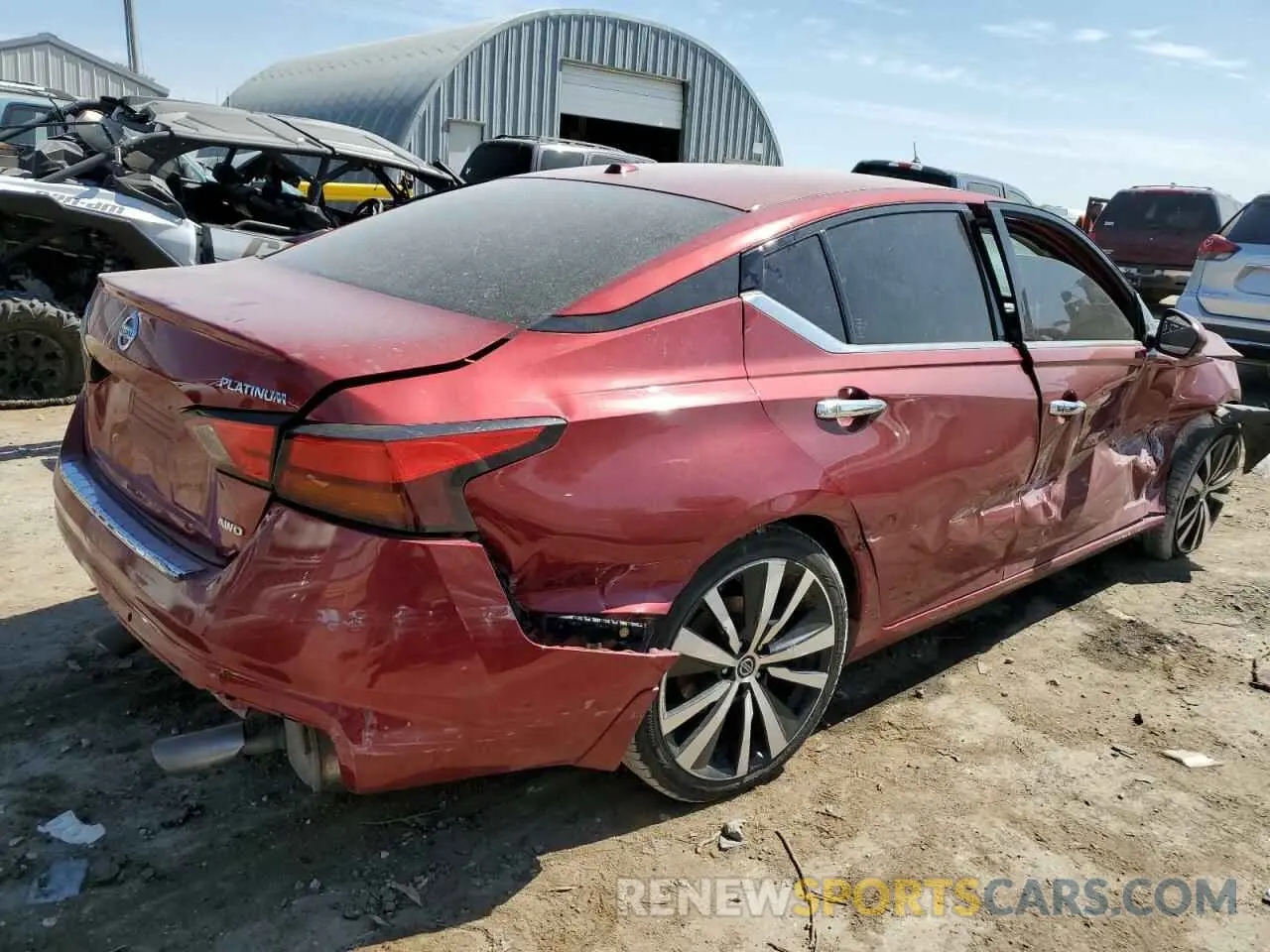 3 Photograph of a damaged car 1N4BL4FWXLC185654 NISSAN ALTIMA 2020