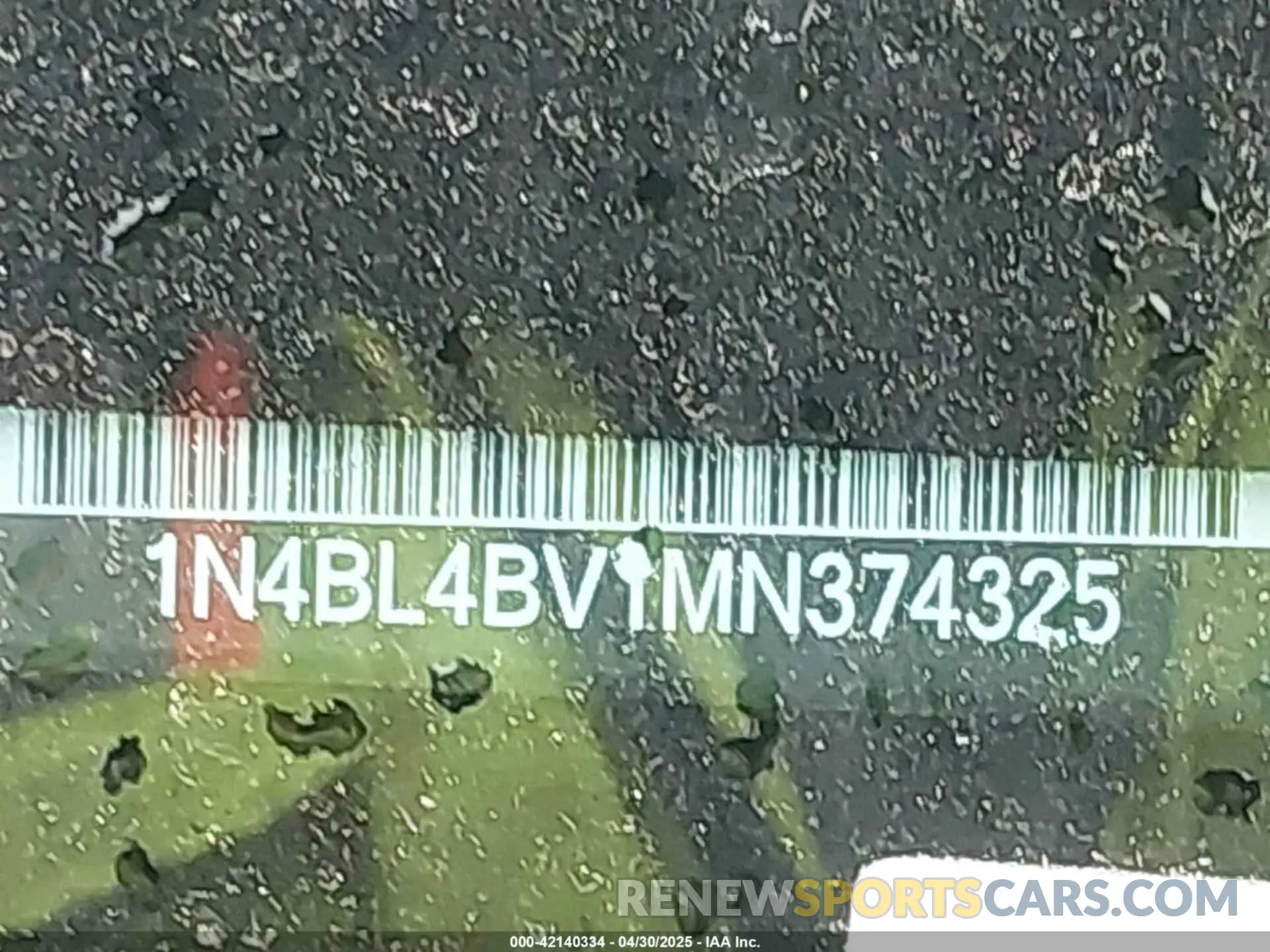17 Photograph of a damaged car 1N4BL4BV1MN374325 NISSAN ALTIMA 2021
