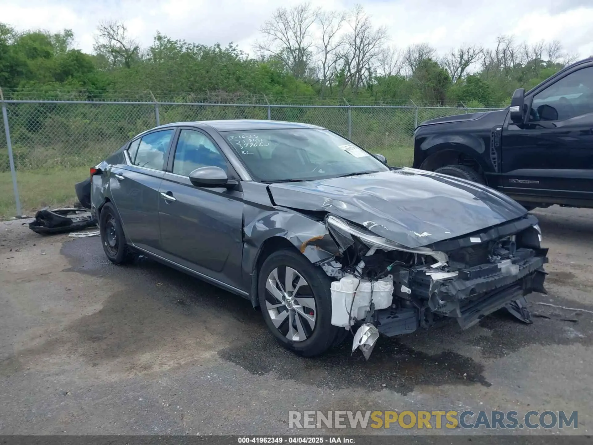 1 Photograph of a damaged car 1N4BL4BV1MN399662 NISSAN ALTIMA 2021