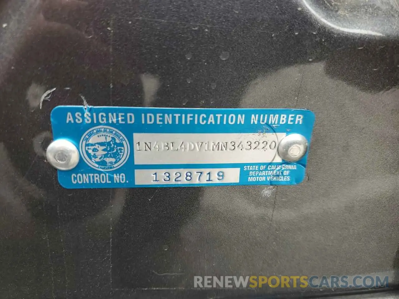 12 Photograph of a damaged car 1N4BL4DV1MN343220 NISSAN ALTIMA 2021