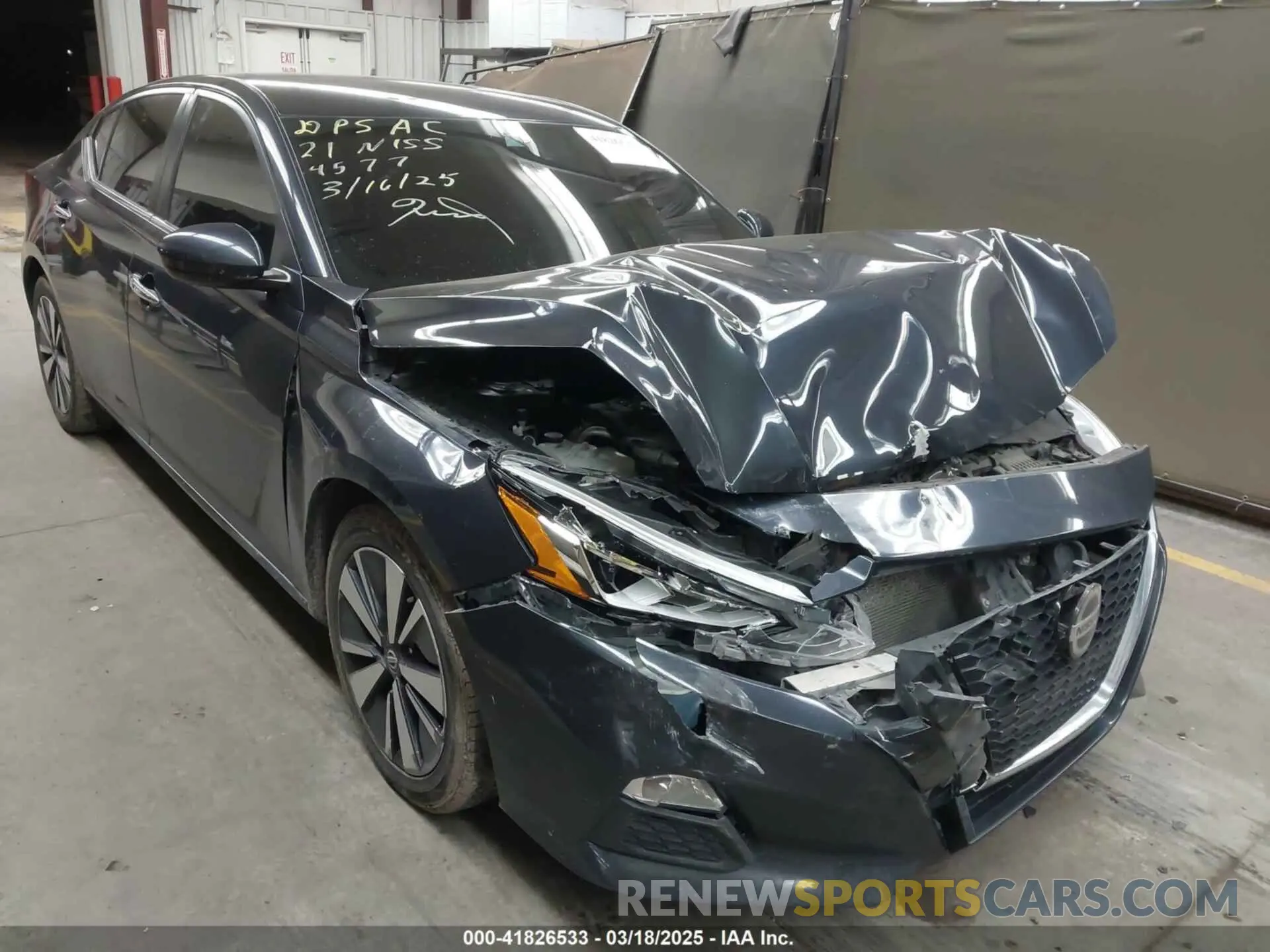 1 Photograph of a damaged car 1N4BL4DV7MN314577 NISSAN ALTIMA 2021