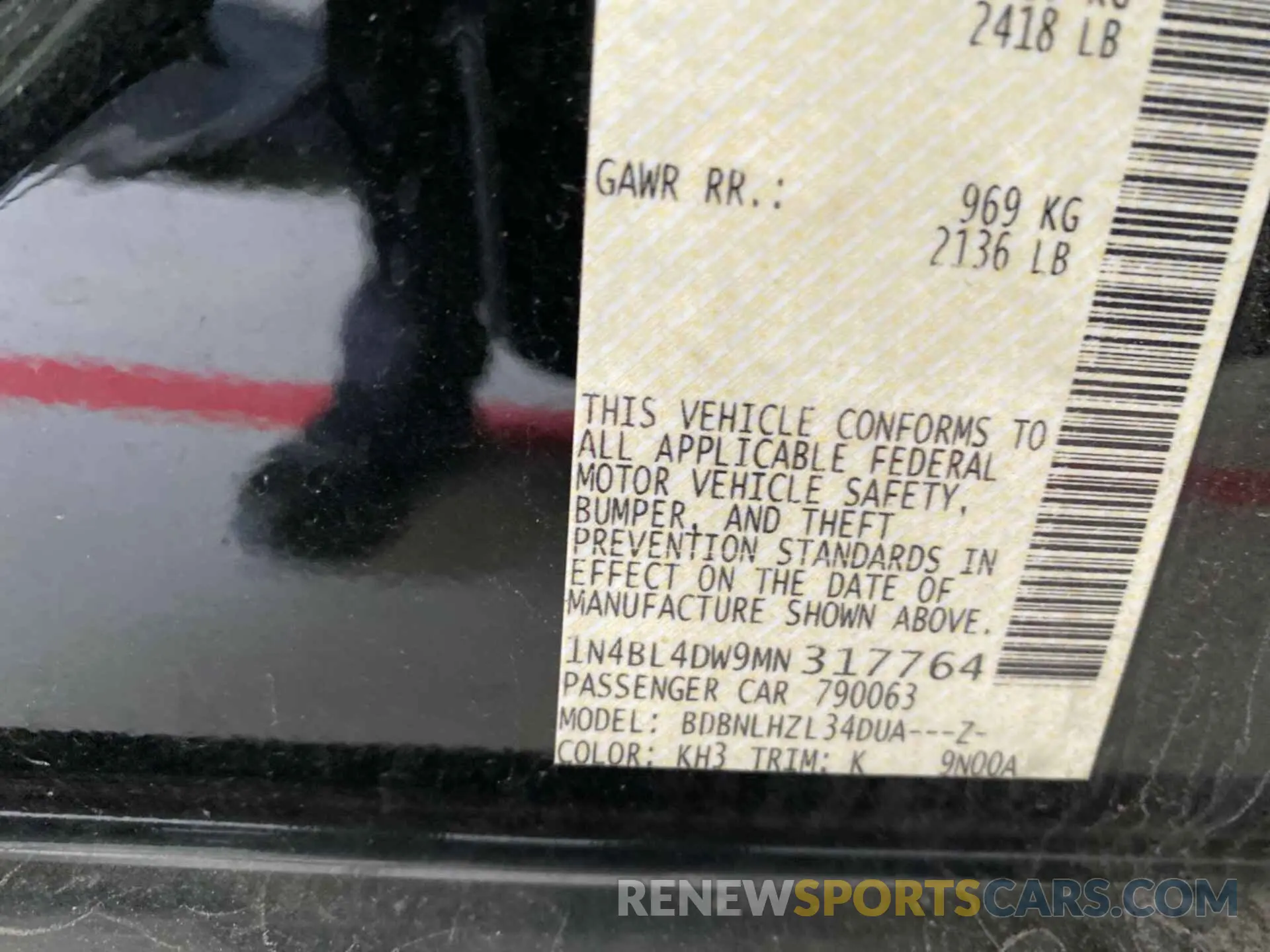 25 Photograph of a damaged car 1N4BL4DW9MN317764 NISSAN ALTIMA 2021