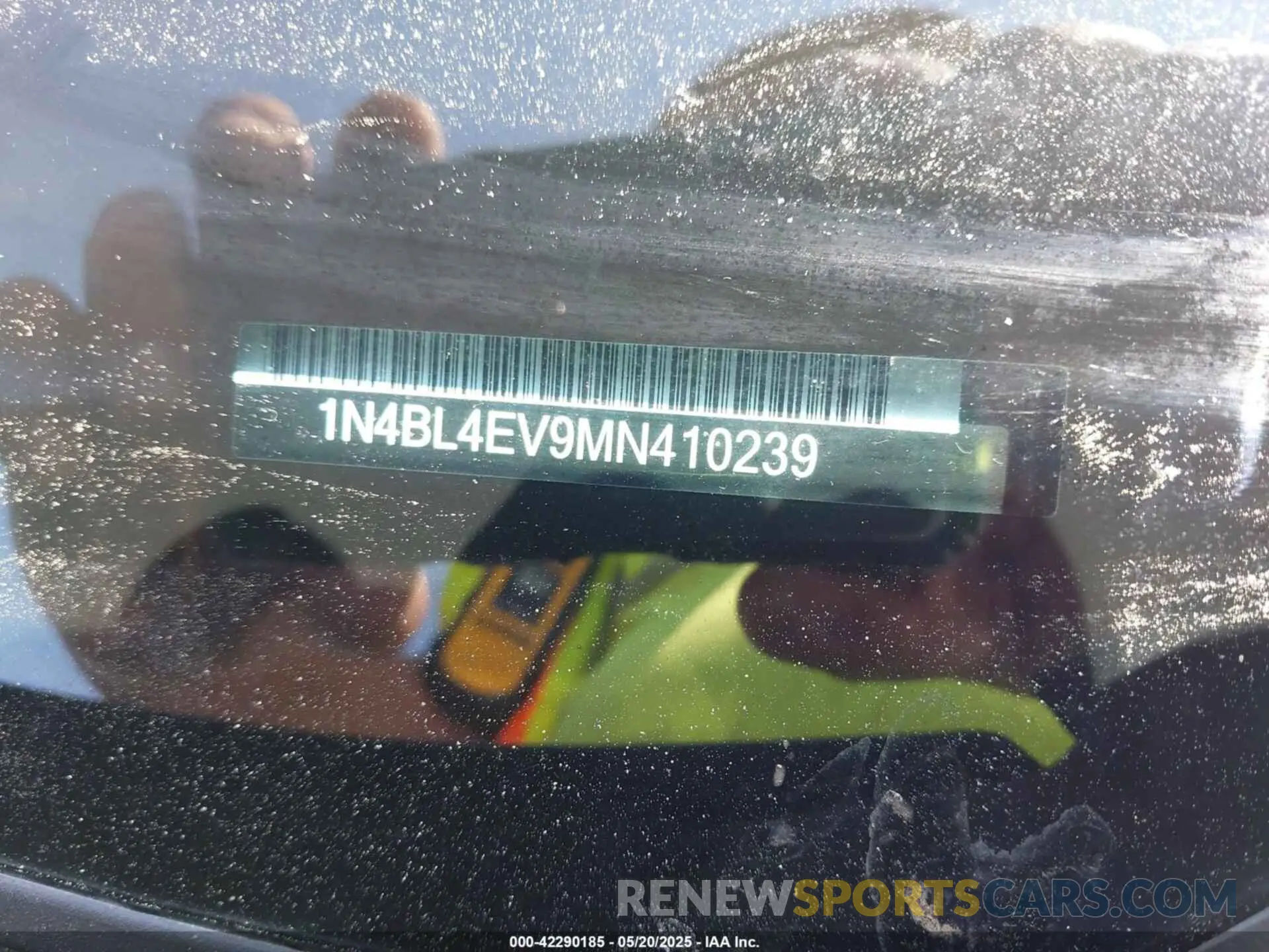9 Photograph of a damaged car 1N4BL4EV9MN410239 NISSAN ALTIMA 2021