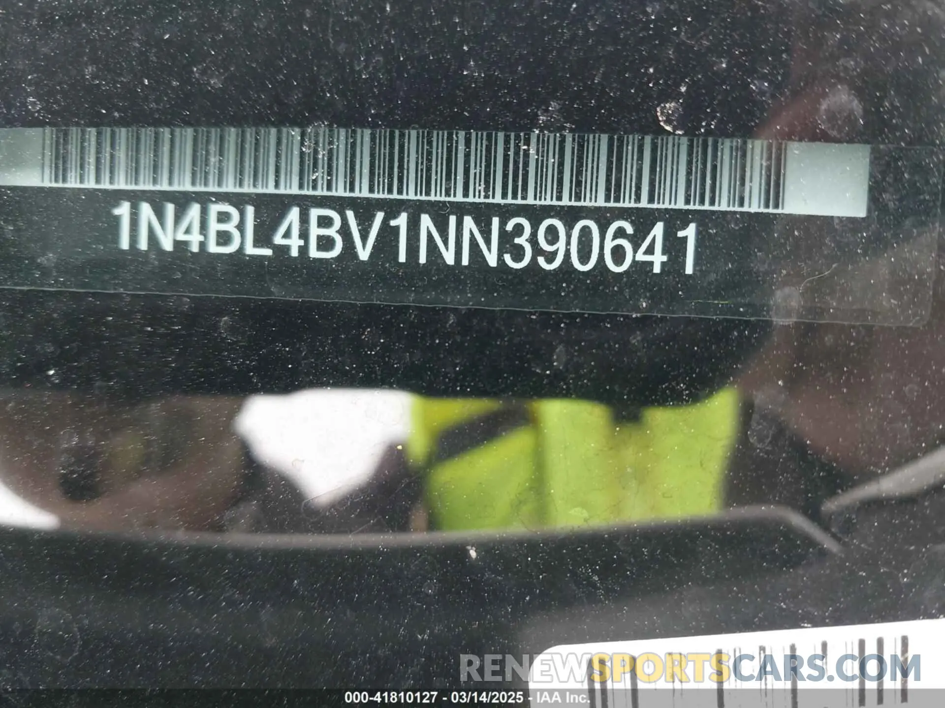 9 Photograph of a damaged car 1N4BL4BV1NN390641 NISSAN ALTIMA 2022