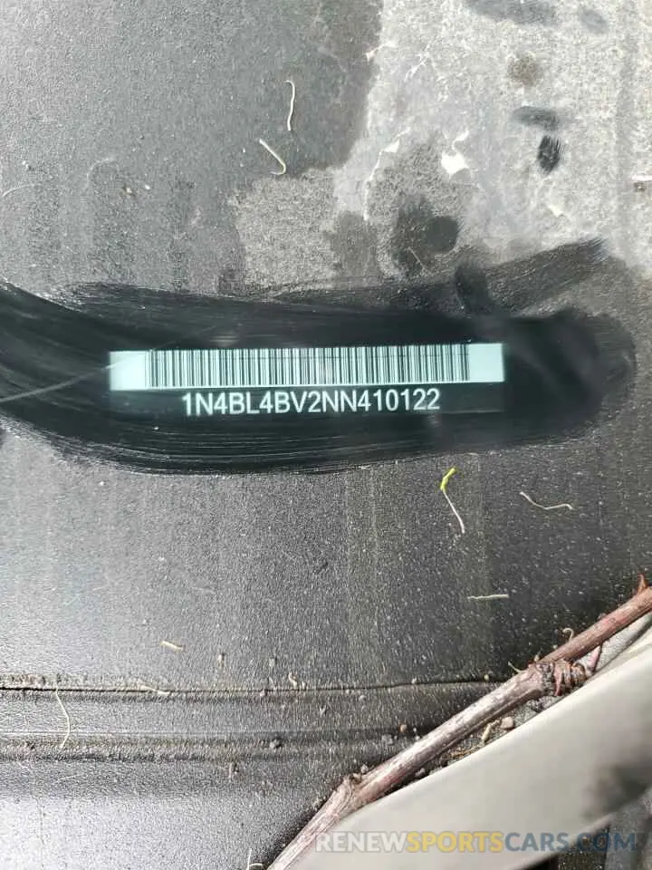 12 Photograph of a damaged car 1N4BL4BV2NN410122 NISSAN ALTIMA 2022
