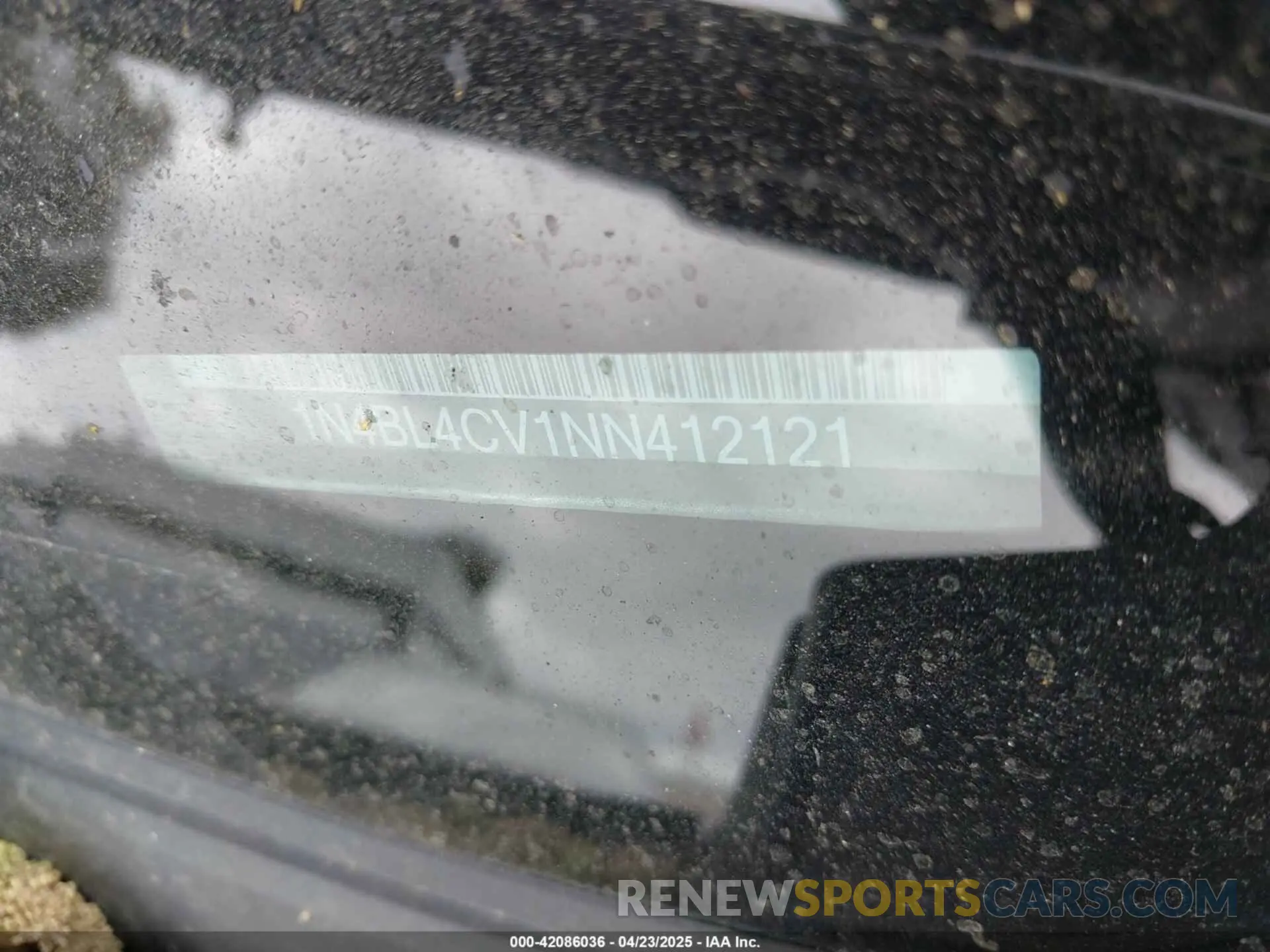 9 Photograph of a damaged car 1N4BL4CV1NN412121 NISSAN ALTIMA 2022