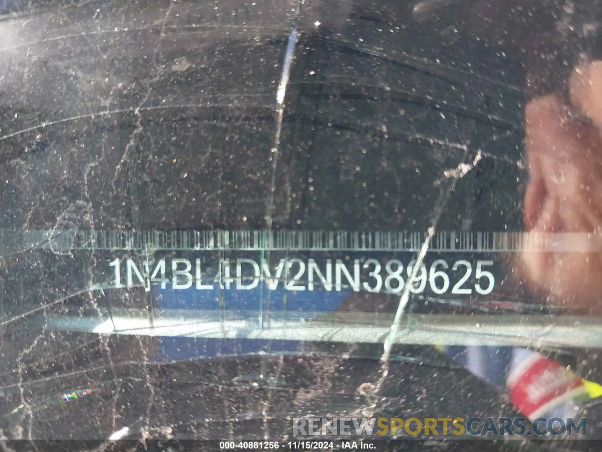 9 Photograph of a damaged car 1N4BL4DV2NN389625 NISSAN ALTIMA 2022