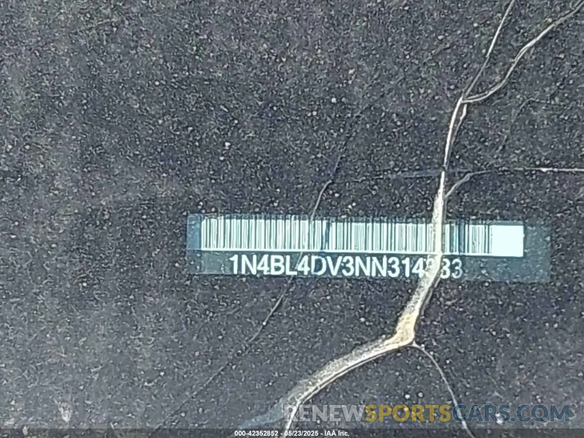 9 Photograph of a damaged car 1N4BL4DV3NN314383 NISSAN ALTIMA 2022