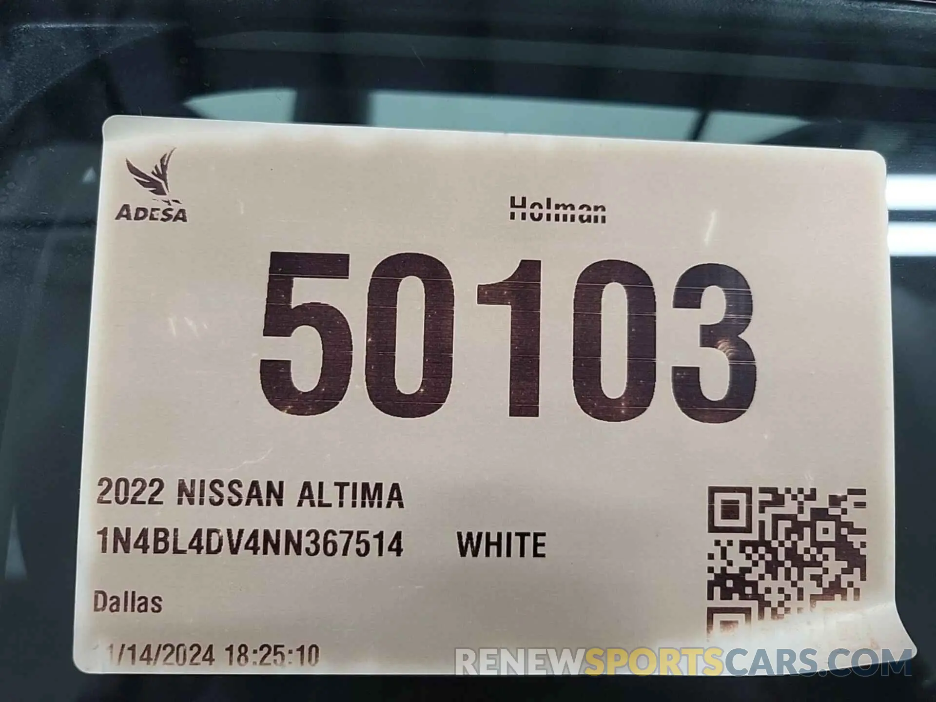 2 Photograph of a damaged car 1N4BL4DV4NN367514 NISSAN ALTIMA 2022