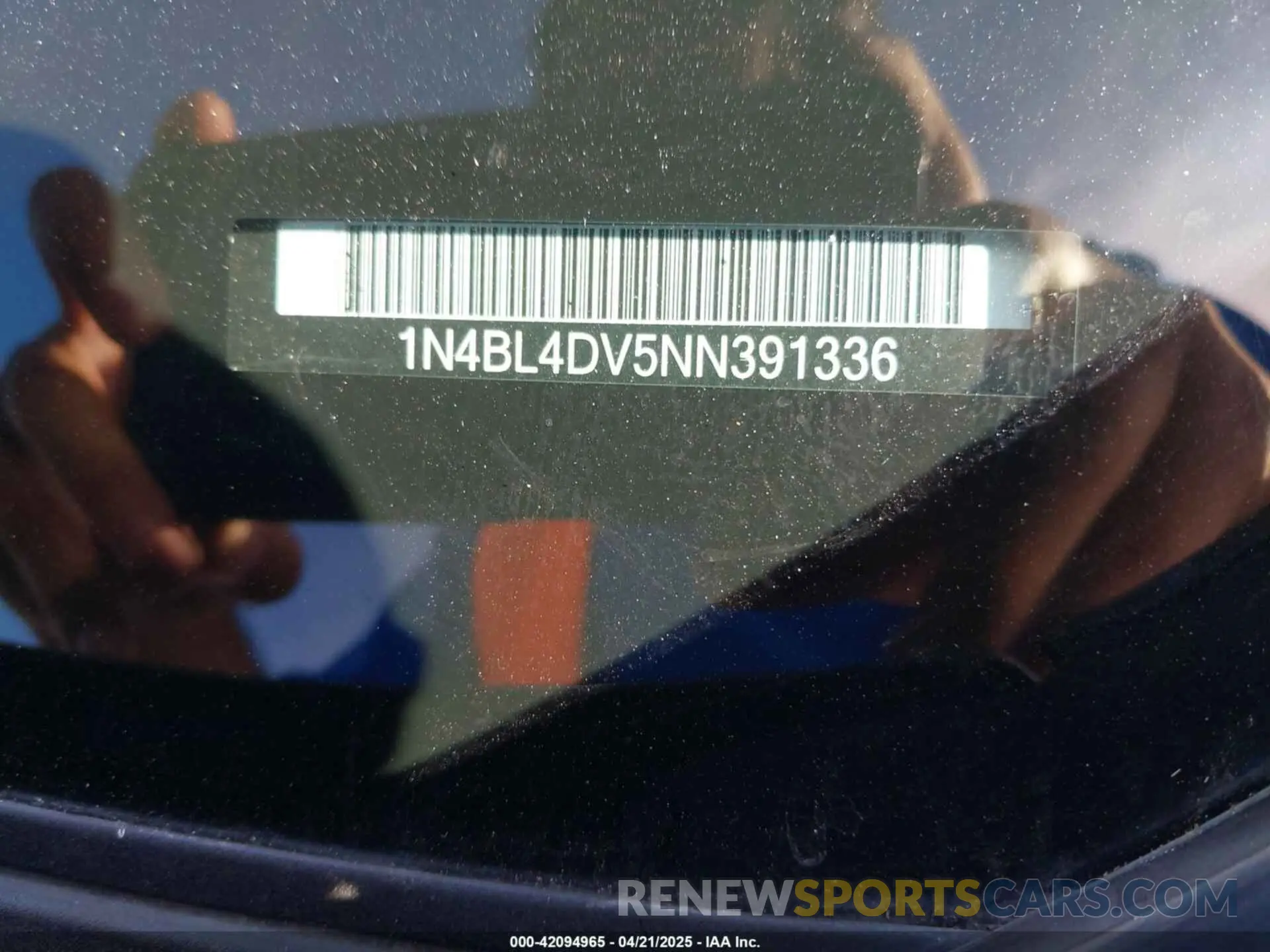 9 Photograph of a damaged car 1N4BL4DV5NN391336 NISSAN ALTIMA 2022