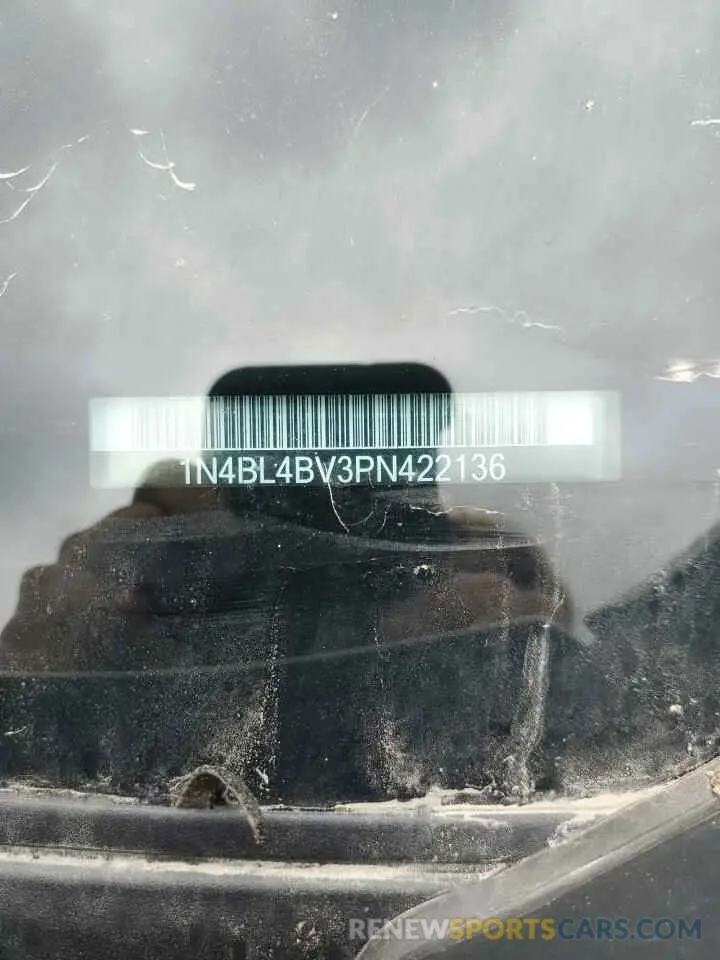 12 Photograph of a damaged car 1N4BL4BV3PN422136 NISSAN ALTIMA 2023