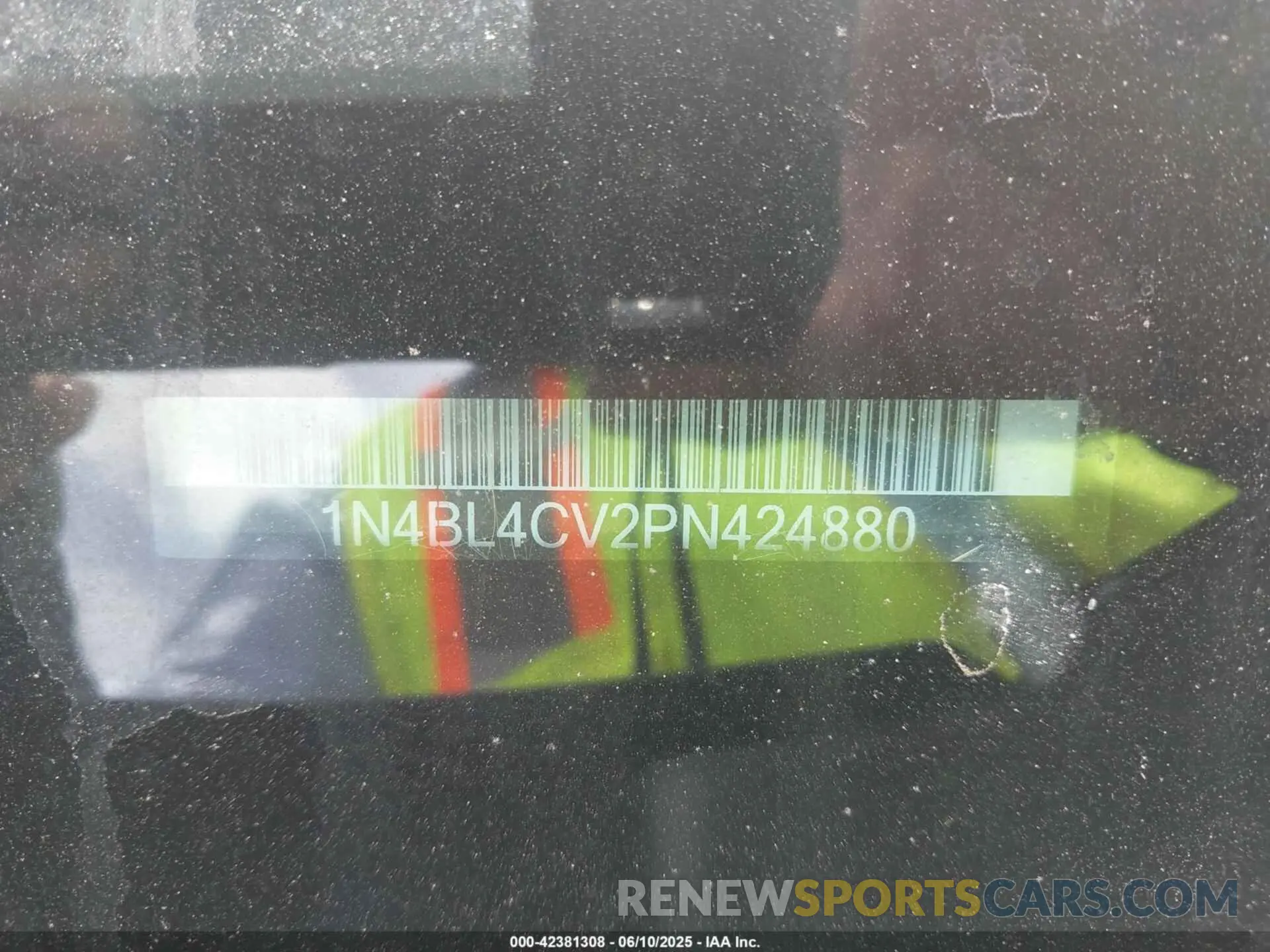 9 Photograph of a damaged car 1N4BL4CV2PN424880 NISSAN ALTIMA 2023