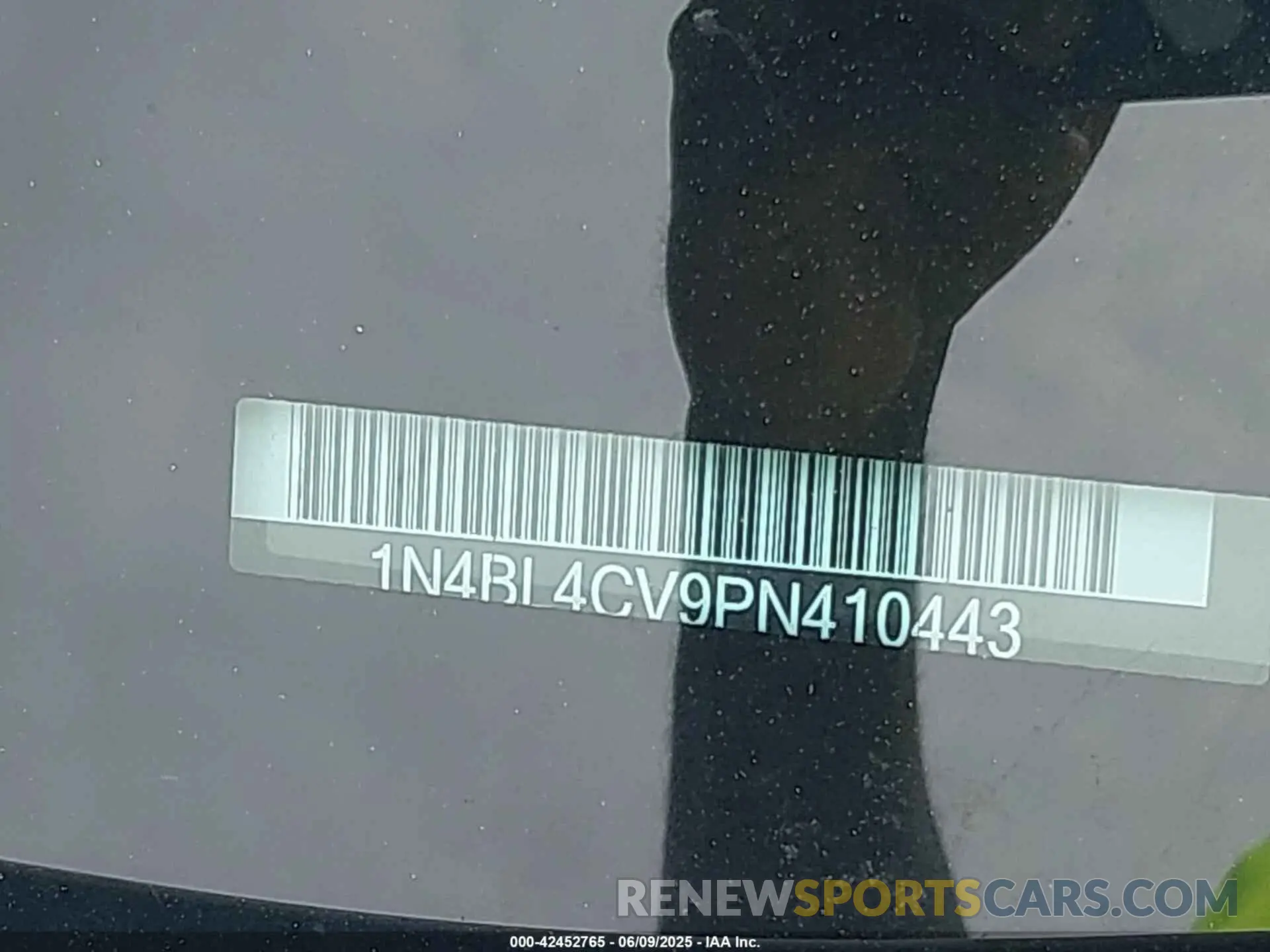 9 Photograph of a damaged car 1N4BL4CV9PN410443 NISSAN ALTIMA 2023