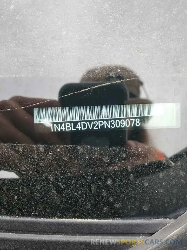 15 Photograph of a damaged car 1N4BL4DV2PN309078 NISSAN ALTIMA 2023