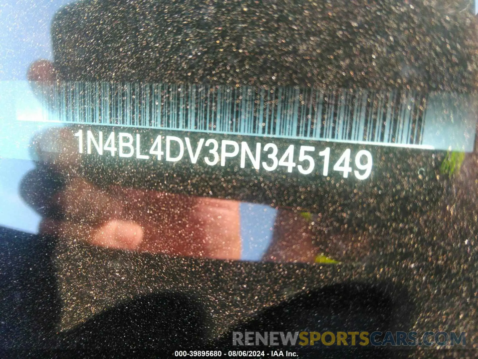9 Photograph of a damaged car 1N4BL4DV3PN345149 NISSAN ALTIMA 2023