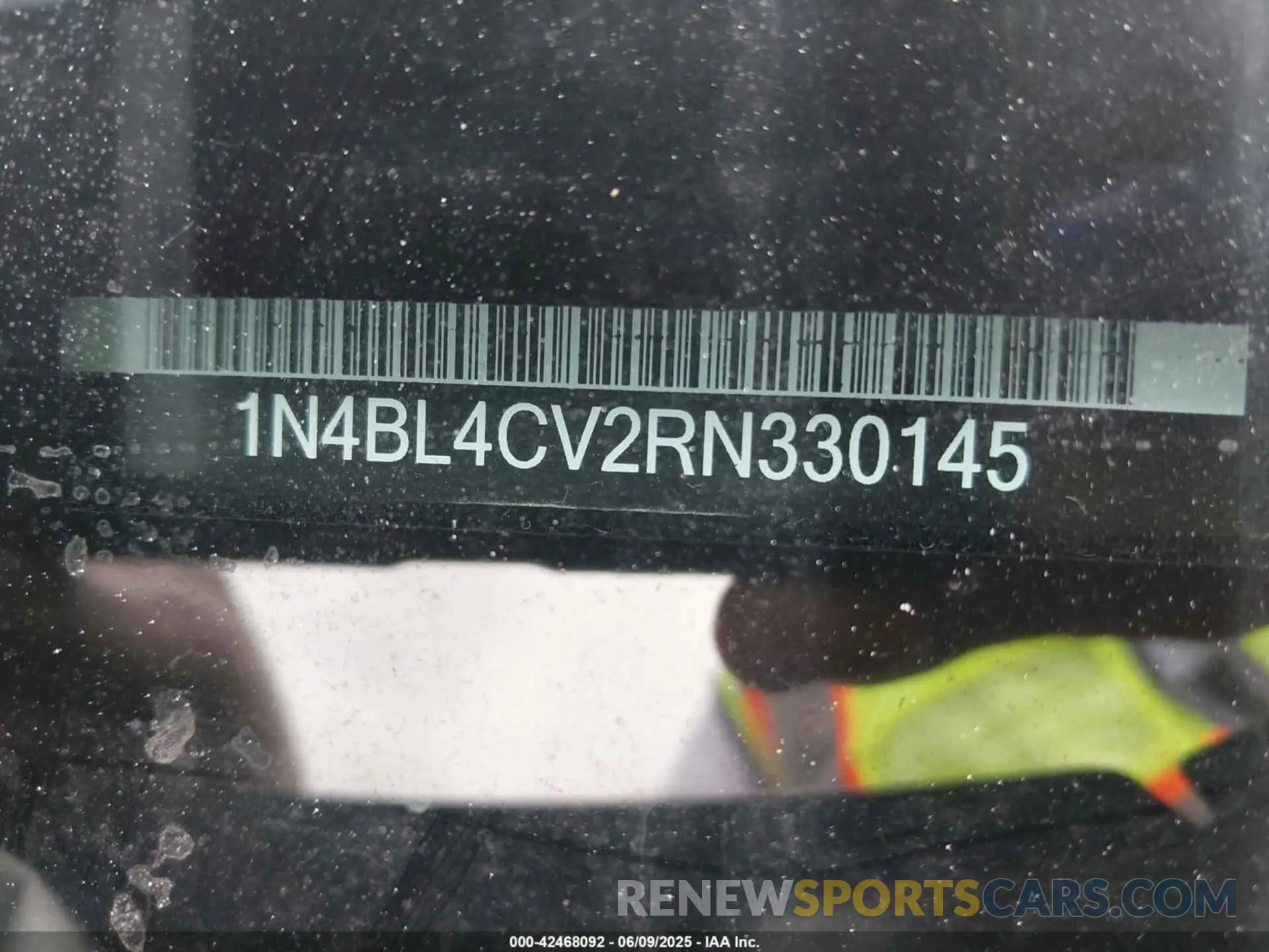 9 Photograph of a damaged car 1N4BL4CV2RN330145 NISSAN ALTIMA 2024