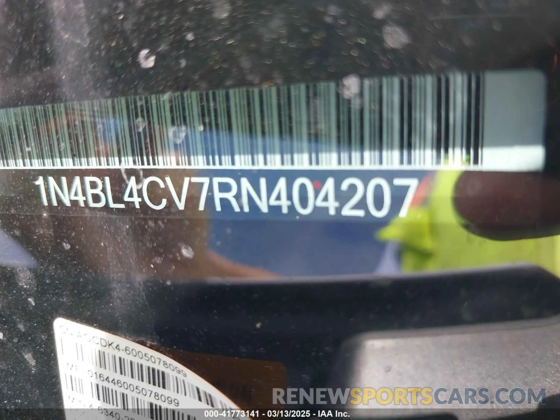 18 Photograph of a damaged car 1N4BL4CV7RN404207 NISSAN ALTIMA 2024