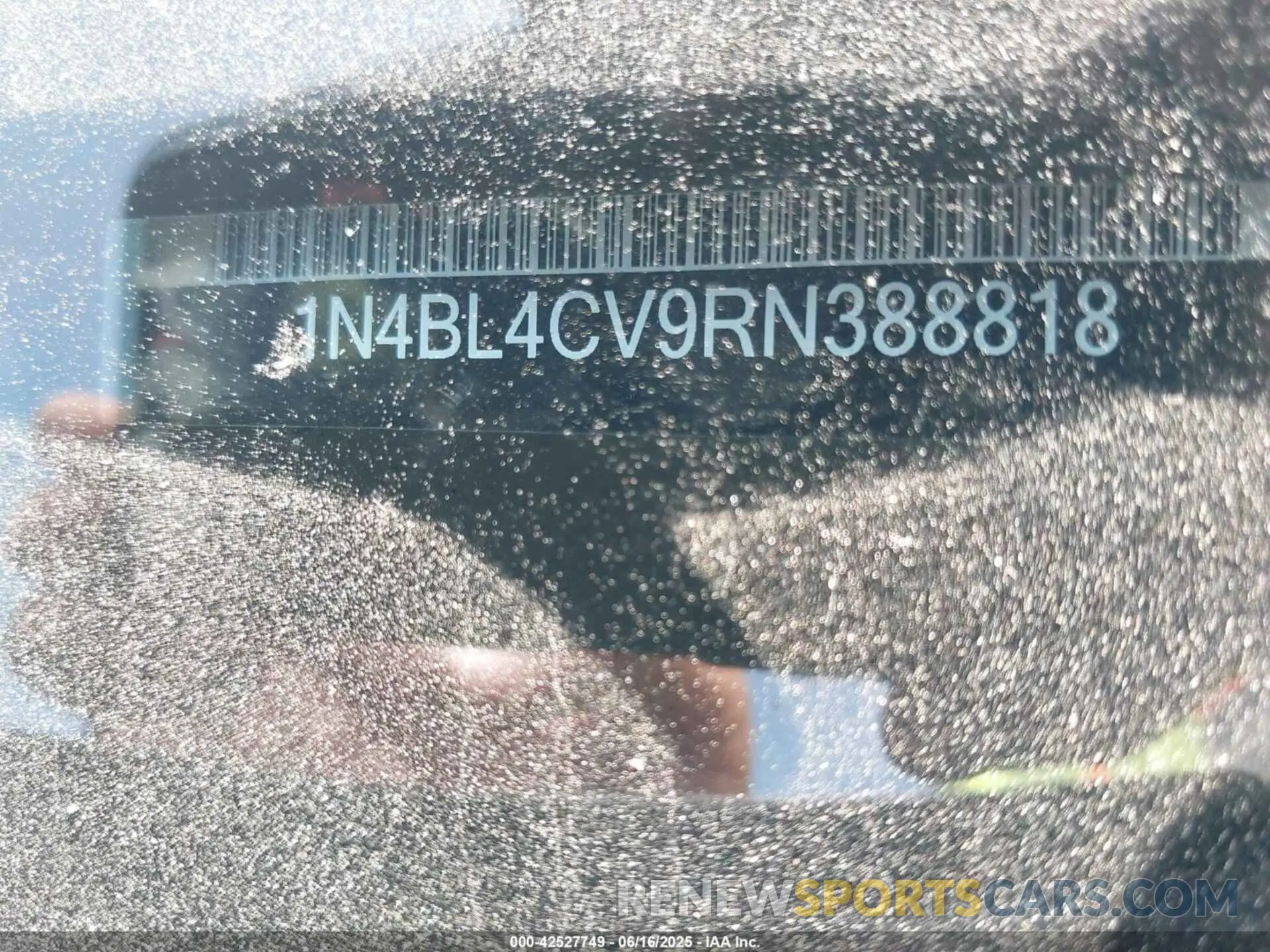9 Photograph of a damaged car 1N4BL4CV9RN388818 NISSAN ALTIMA 2024