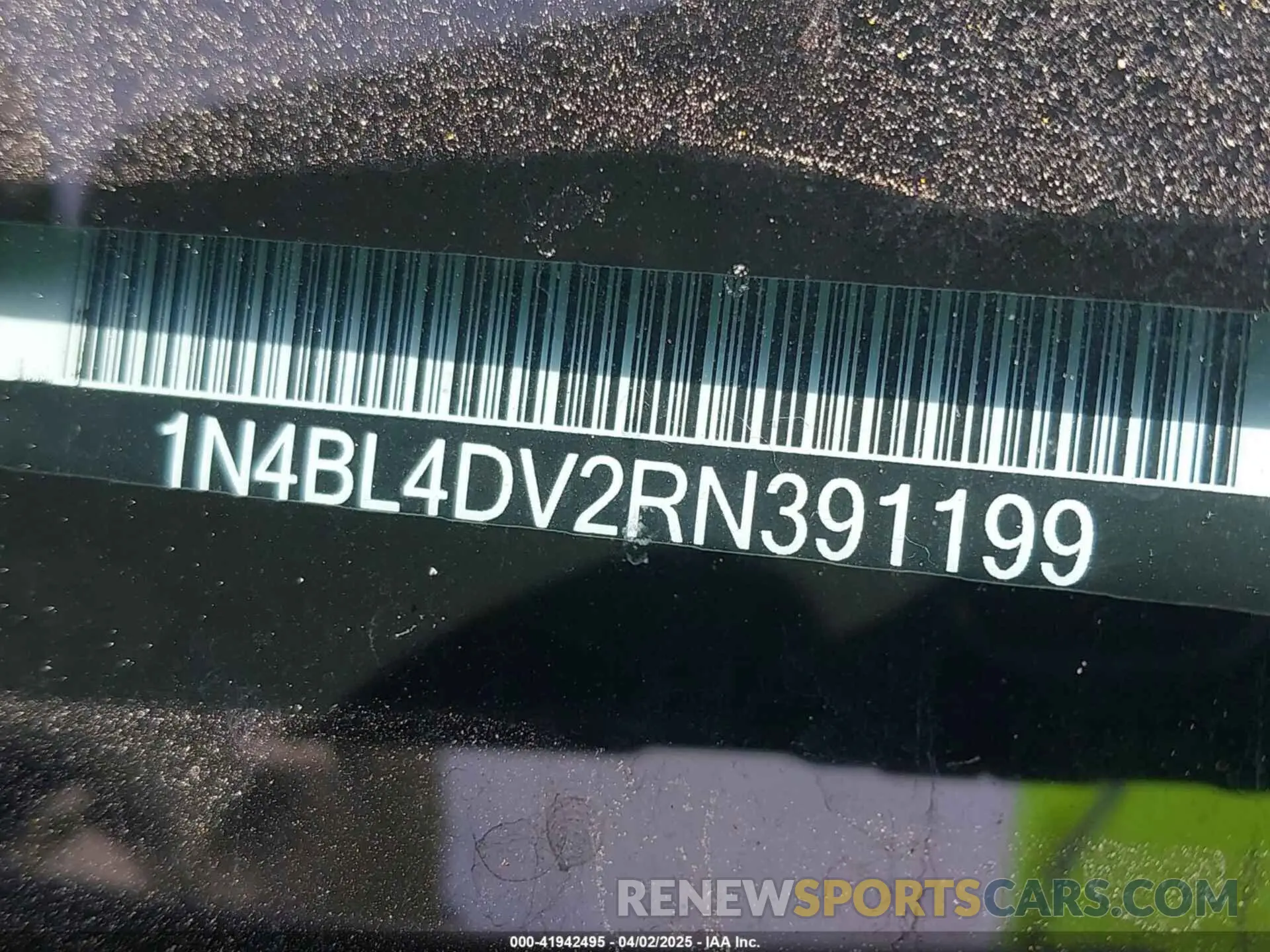 9 Photograph of a damaged car 1N4BL4DV2RN391199 NISSAN ALTIMA 2024