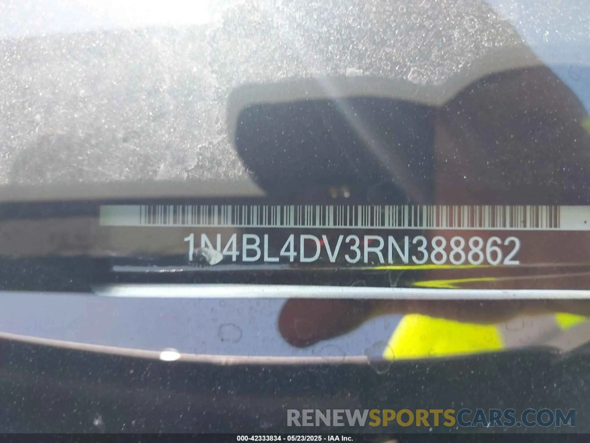 9 Photograph of a damaged car 1N4BL4DV3RN388862 NISSAN ALTIMA 2024