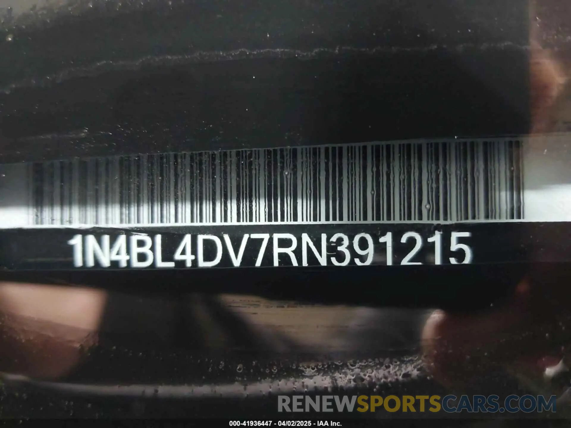 9 Photograph of a damaged car 1N4BL4DV7RN391215 NISSAN ALTIMA 2024