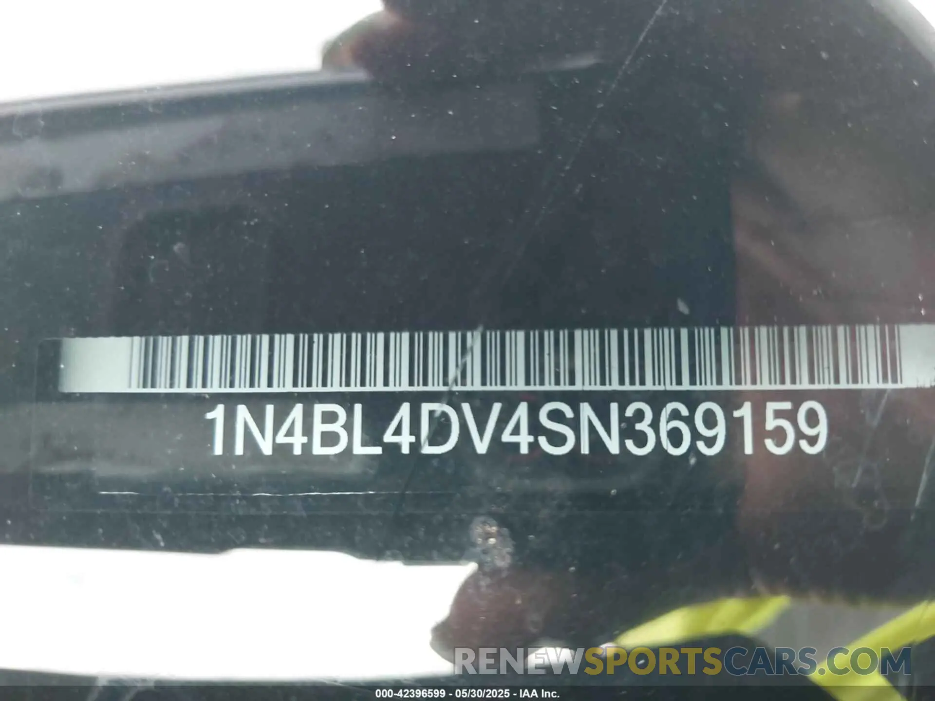 9 Photograph of a damaged car 1N4BL4DV4SN369159 NISSAN ALTIMA 2025
