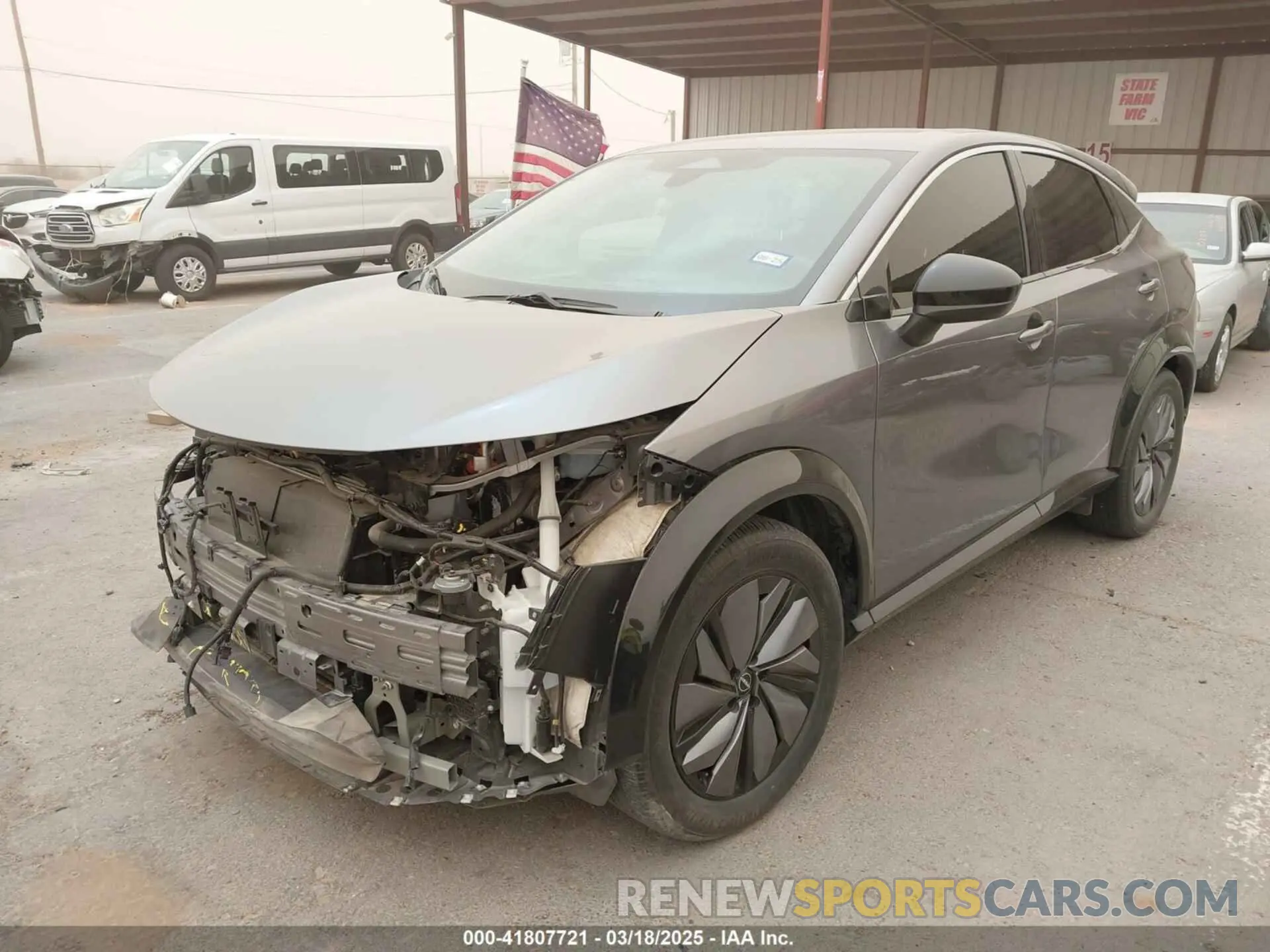 2 Photograph of a damaged car JN1AF0BA9PM408091 NISSAN ARIYA 2023