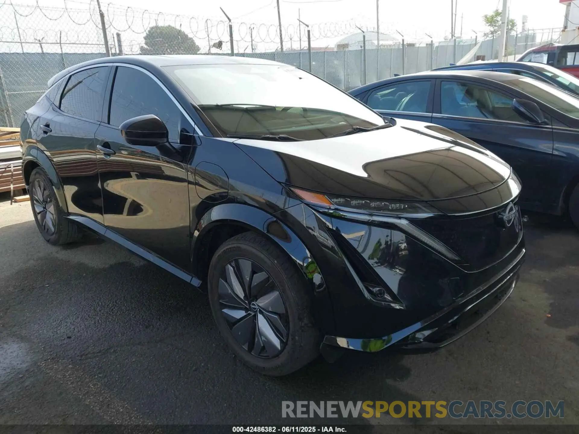 1 Photograph of a damaged car JN1BF0BA7PM402620 NISSAN ARIYA 2023