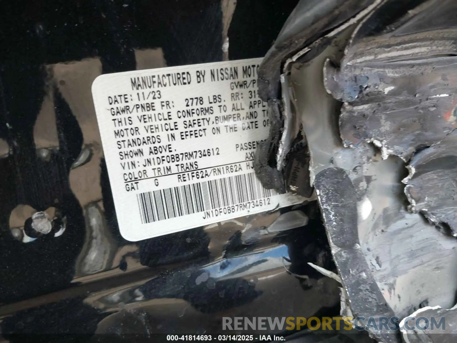 9 Photograph of a damaged car JN1DF0BB7RM734612 NISSAN ARIYA 2024