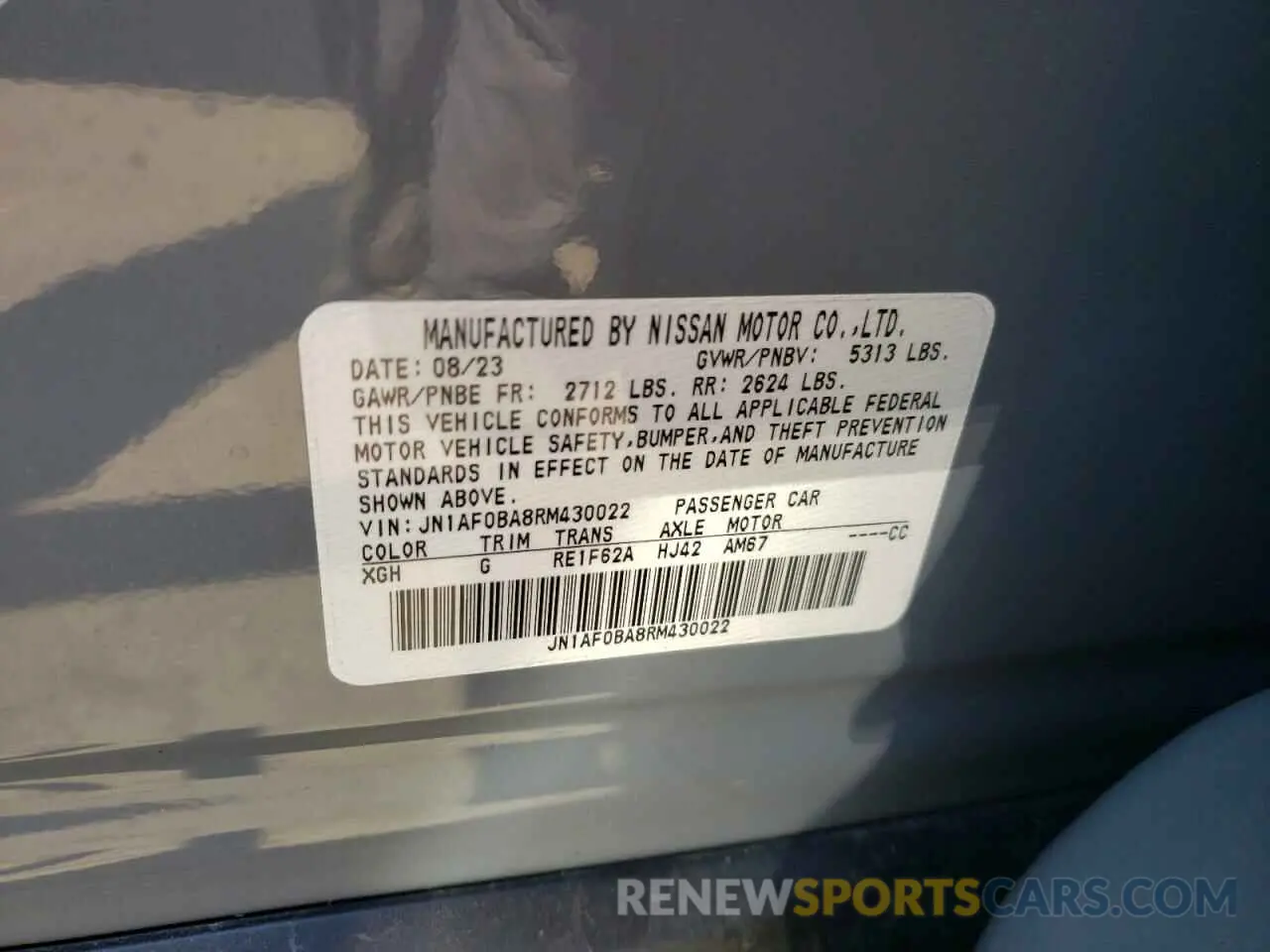 12 Photograph of a damaged car JN1AF0BA8RM430022 NISSAN ARIYA ENGA 2024