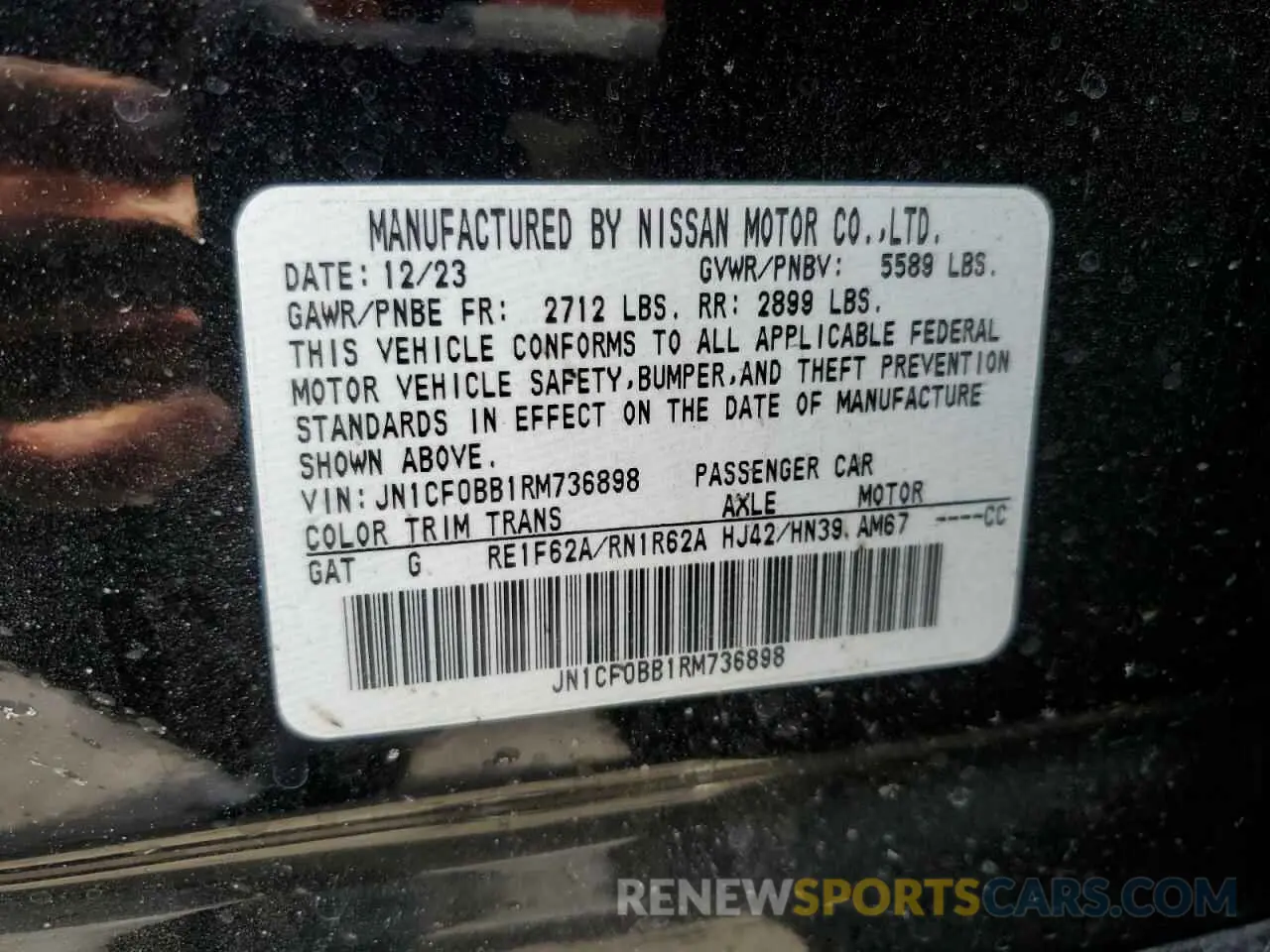 13 Photograph of a damaged car JN1CF0BB1RM736898 NISSAN ARIYA ENGA 2024