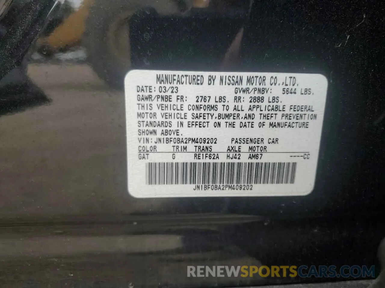 14 Photograph of a damaged car JN1BF0BA2PM409202 NISSAN ARIYA EVOL 2023