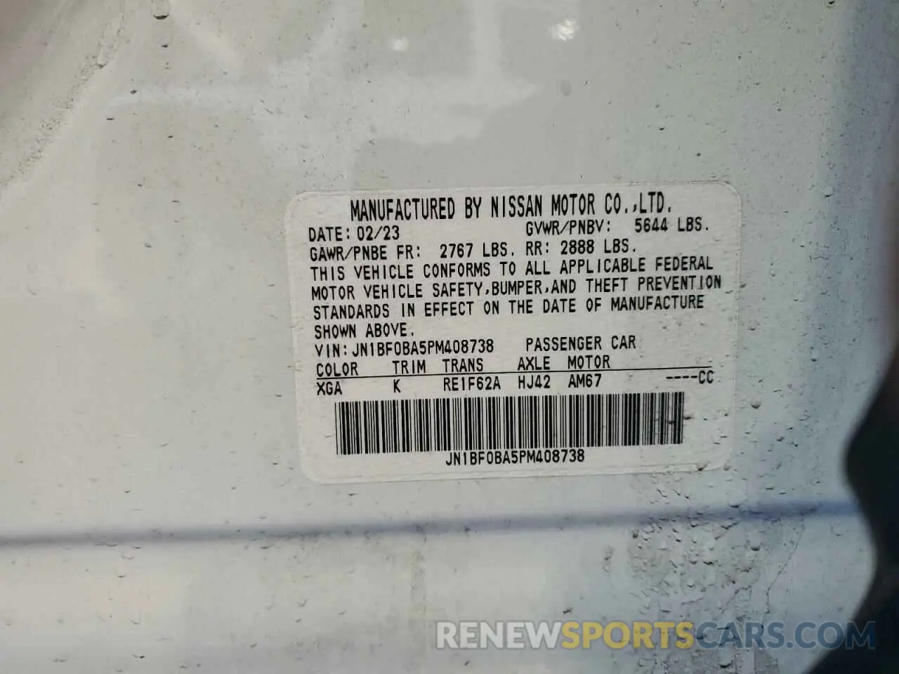 13 Photograph of a damaged car JN1BF0BA5PM408738 NISSAN ARIYA EVOL 2023