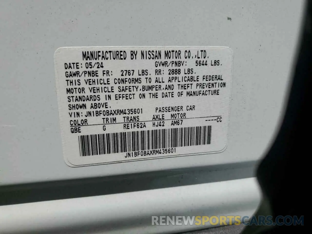 12 Photograph of a damaged car JN1BF0BAXRM435601 NISSAN ARIYA EVOL 2024