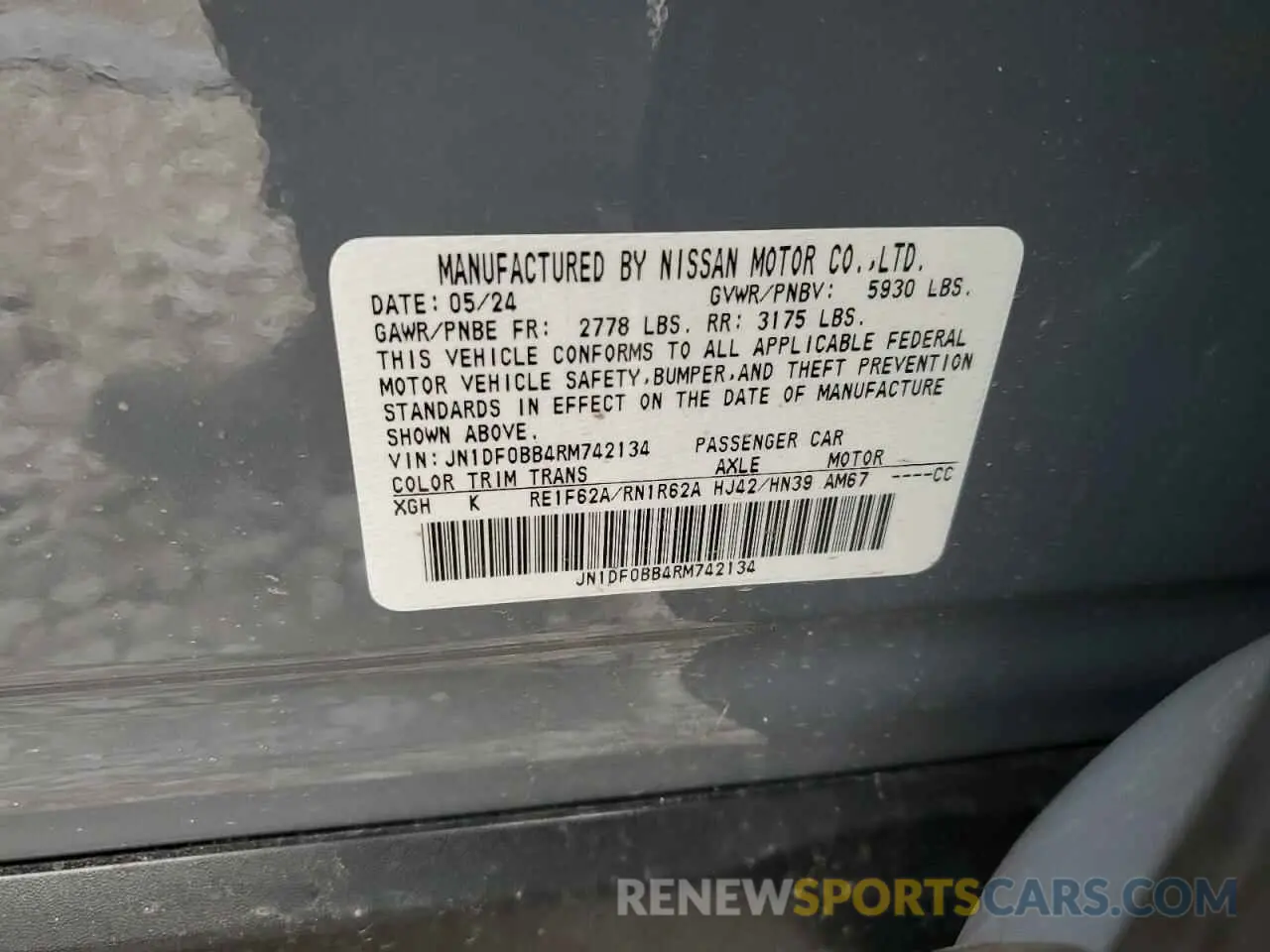 13 Photograph of a damaged car JN1DF0BB4RM742134 NISSAN ARIYA EVOL 2024