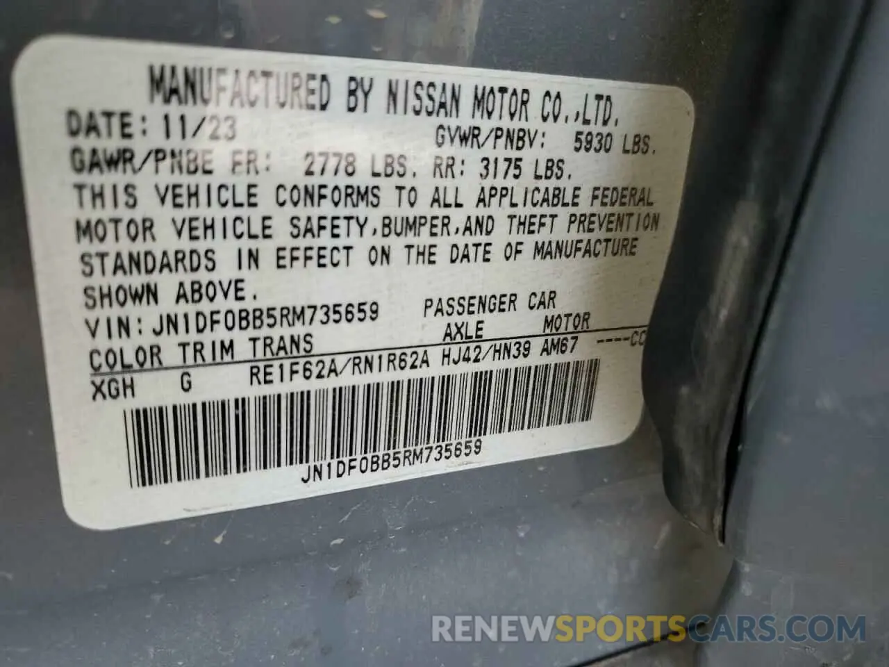 13 Photograph of a damaged car JN1DF0BB5RM735659 NISSAN ARIYA EVOL 2024
