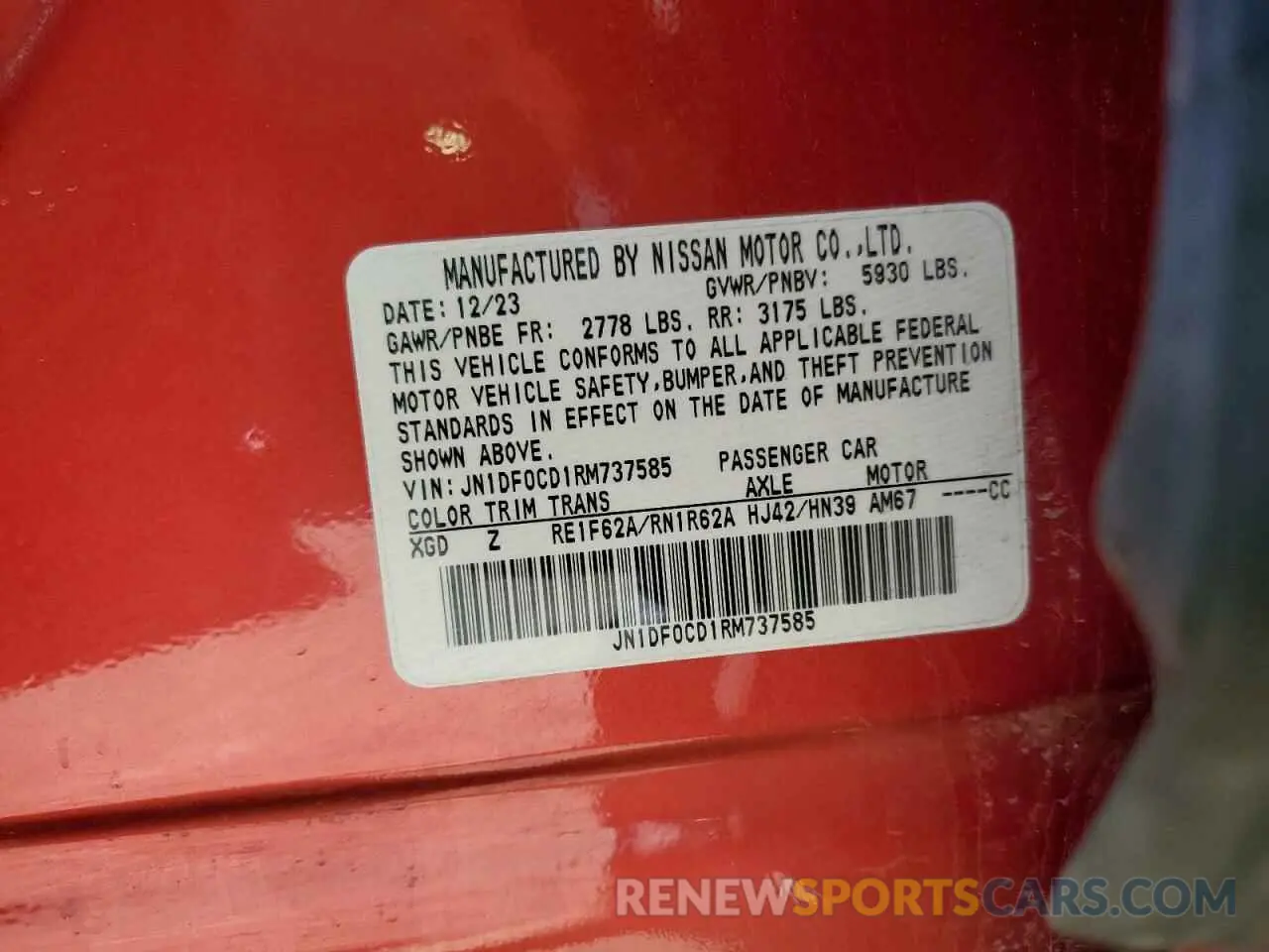 13 Photograph of a damaged car JN1DF0CD1RM737585 NISSAN ARIYA PLAT 2024