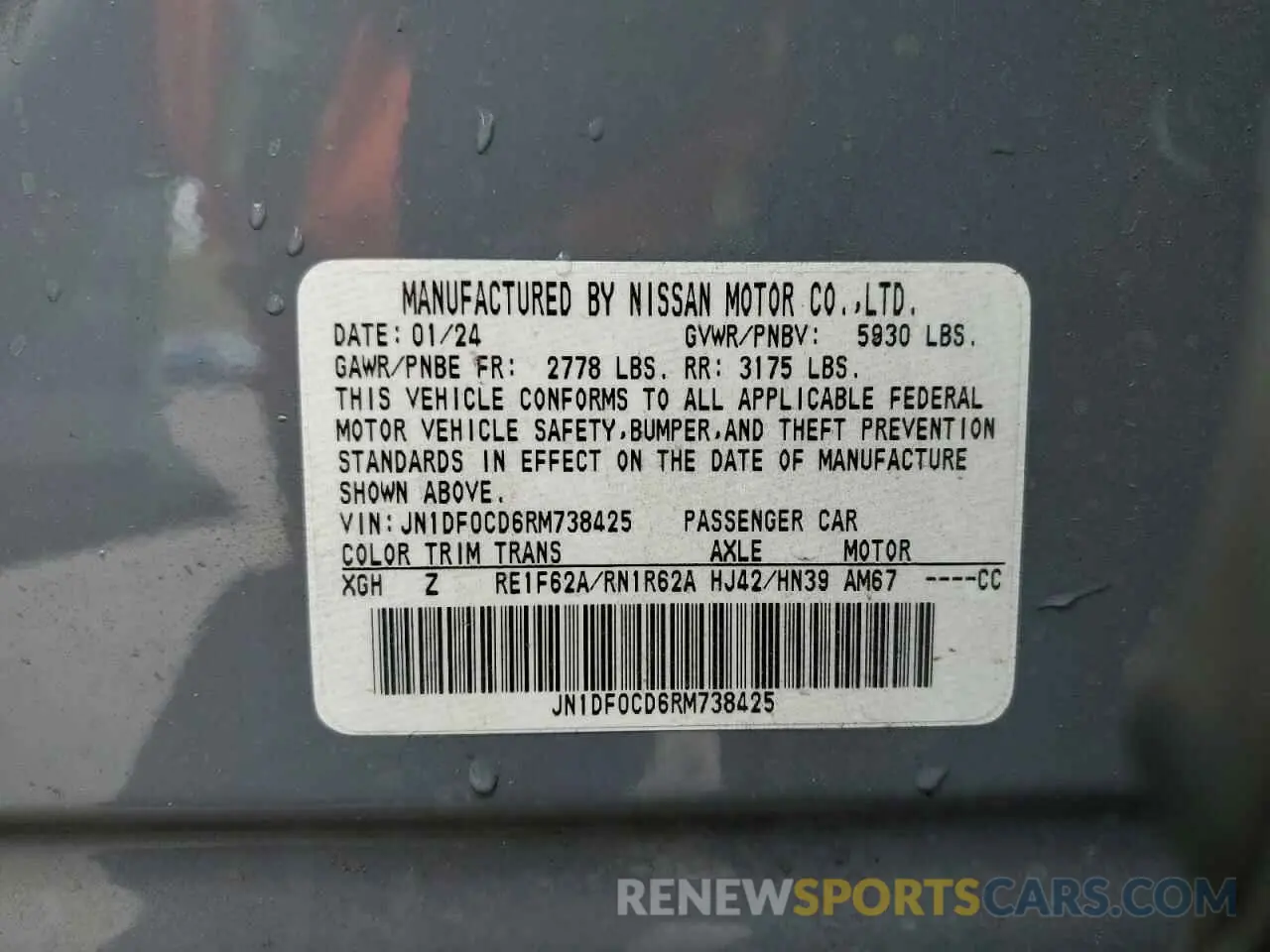 12 Photograph of a damaged car JN1DF0CD6RM738425 NISSAN ARIYA PLAT 2024
