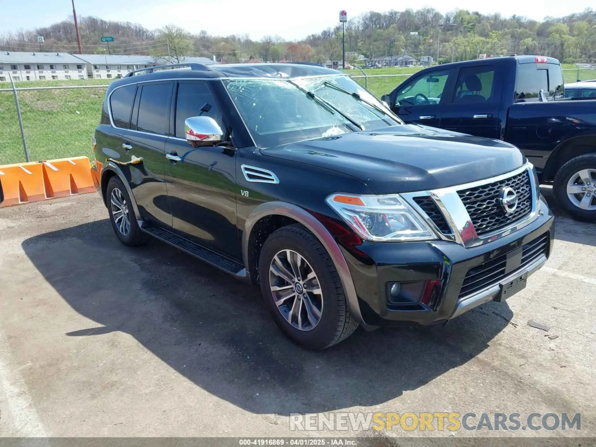 1 Photograph of a damaged car JN8AY2NC0KX512433 NISSAN ARMADA 2019