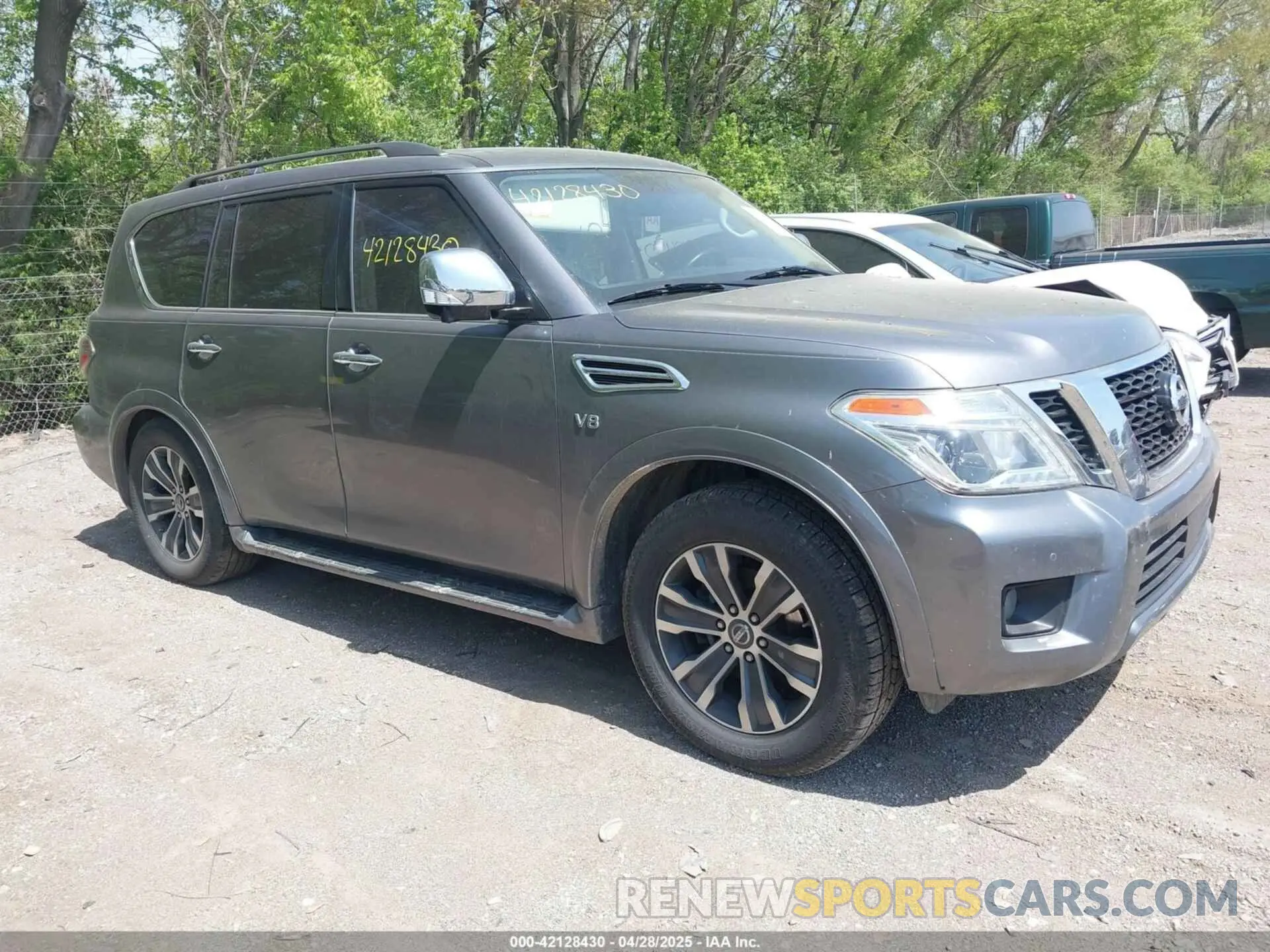 1 Photograph of a damaged car JN8AY2NC1KX511033 NISSAN ARMADA 2019