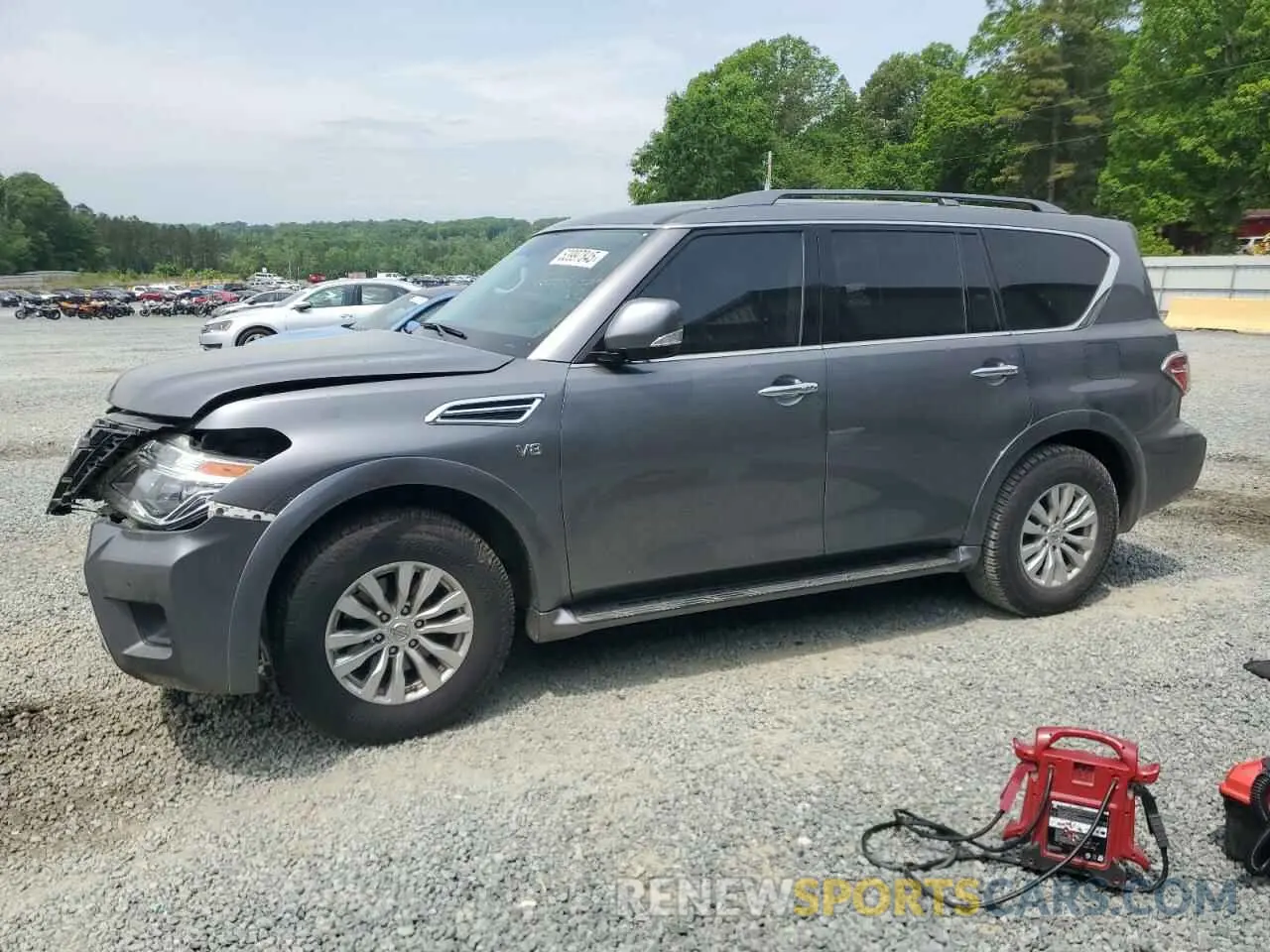 1 Photograph of a damaged car JN8AY2NC3K9585509 NISSAN ARMADA 2019