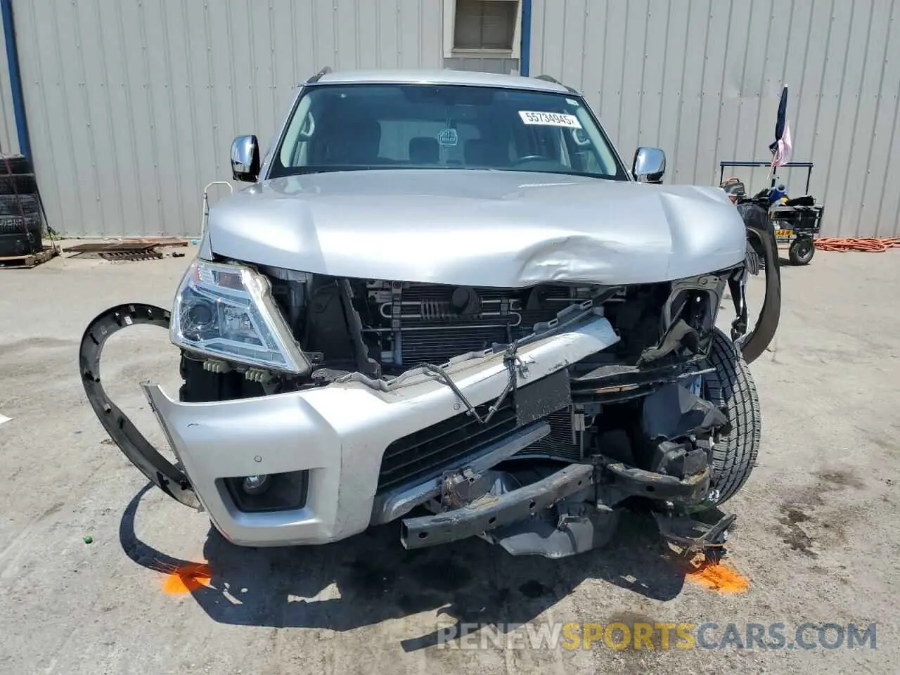 5 Photograph of a damaged car JN8AY2NC6K9585018 NISSAN ARMADA 2019