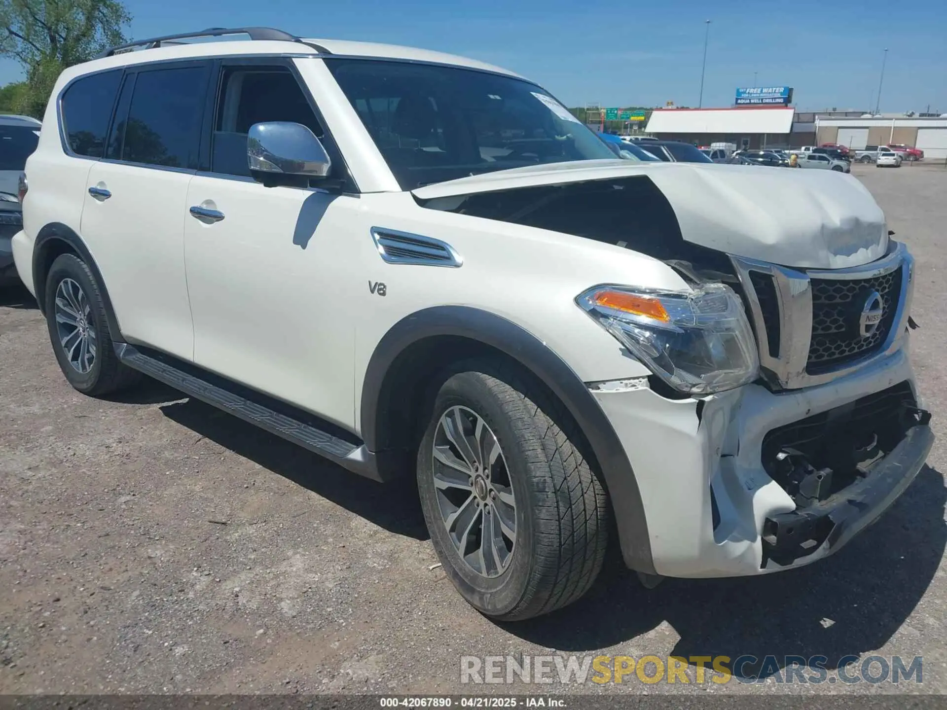 1 Photograph of a damaged car JN8AY2NC7KX509061 NISSAN ARMADA 2019