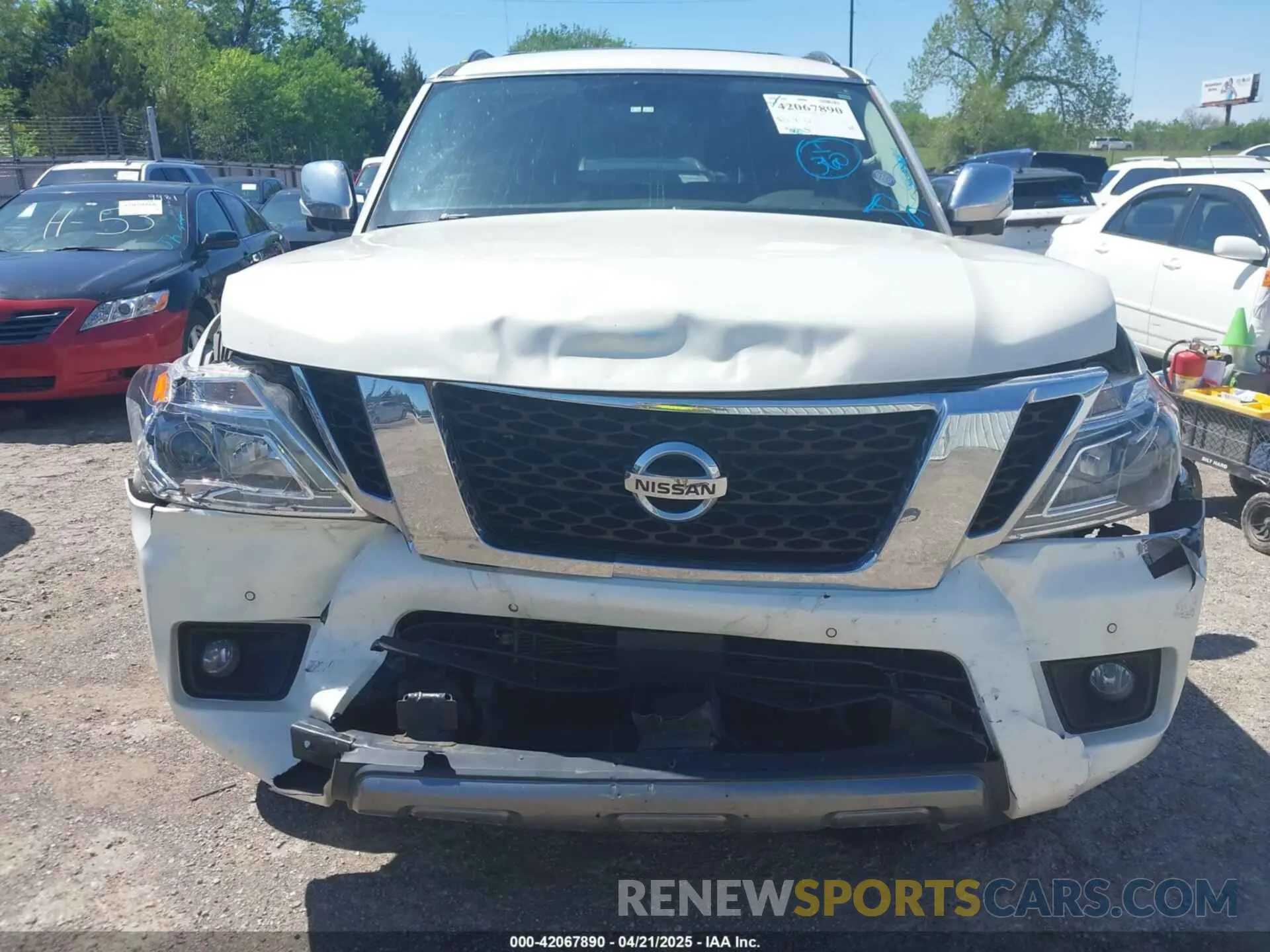 6 Photograph of a damaged car JN8AY2NC7KX509061 NISSAN ARMADA 2019