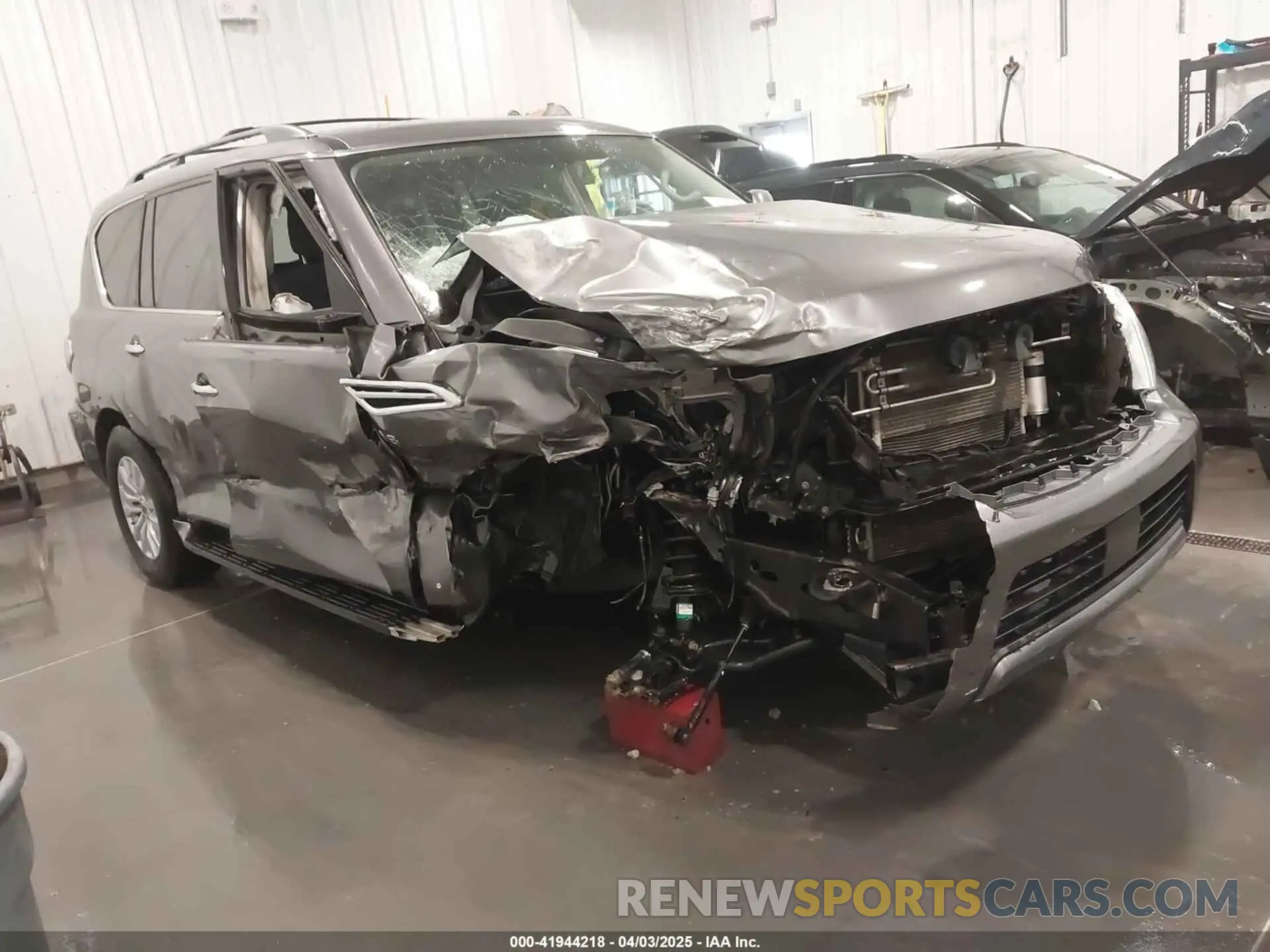 1 Photograph of a damaged car JN8AY2NC8KX509991 NISSAN ARMADA 2019