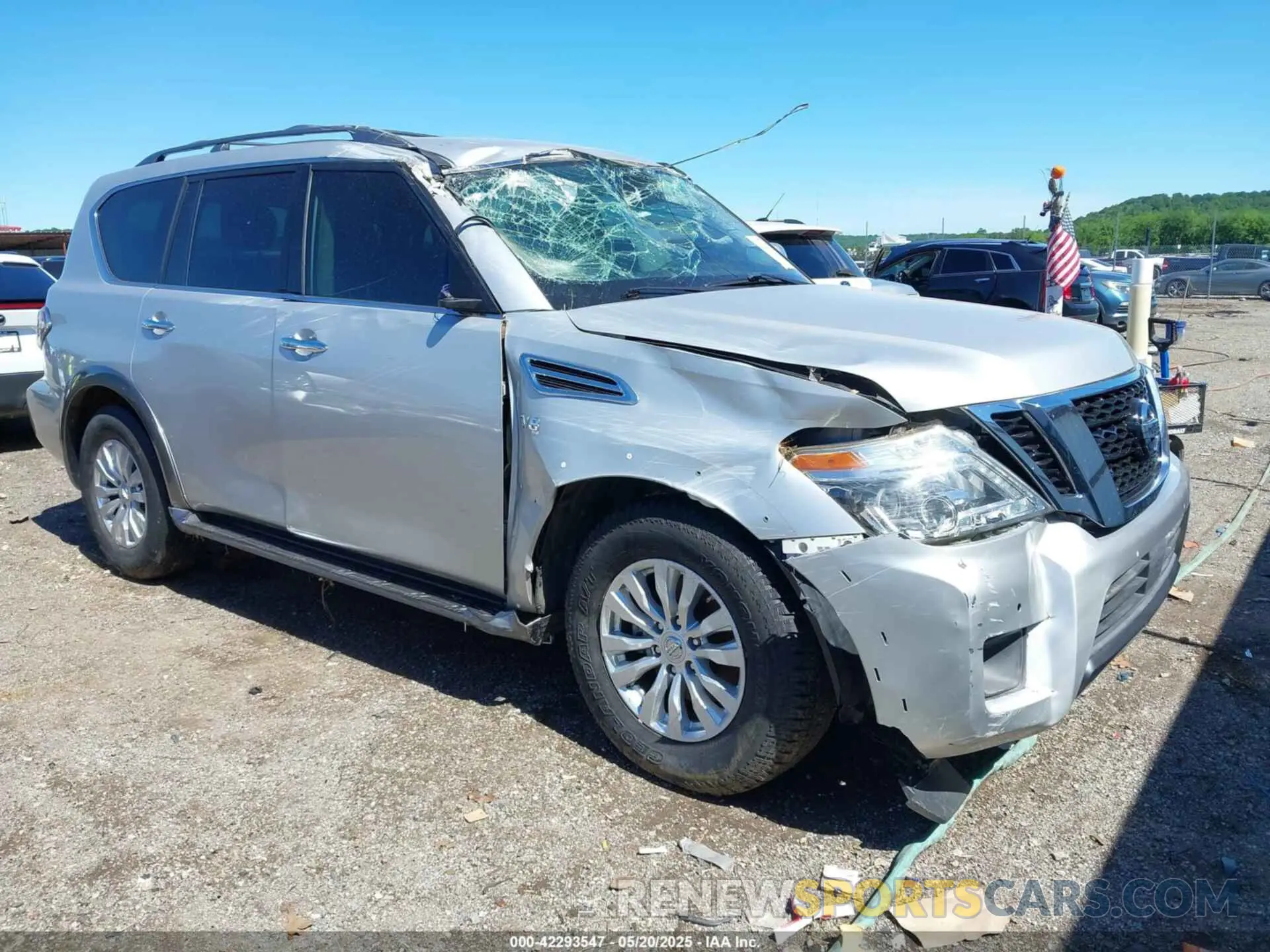 1 Photograph of a damaged car JN8AY2ND1KX009177 NISSAN ARMADA 2019