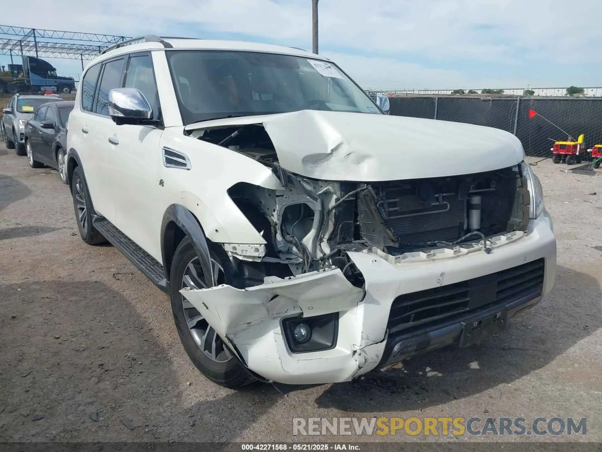 1 Photograph of a damaged car JN8AY2ND1KX009180 NISSAN ARMADA 2019